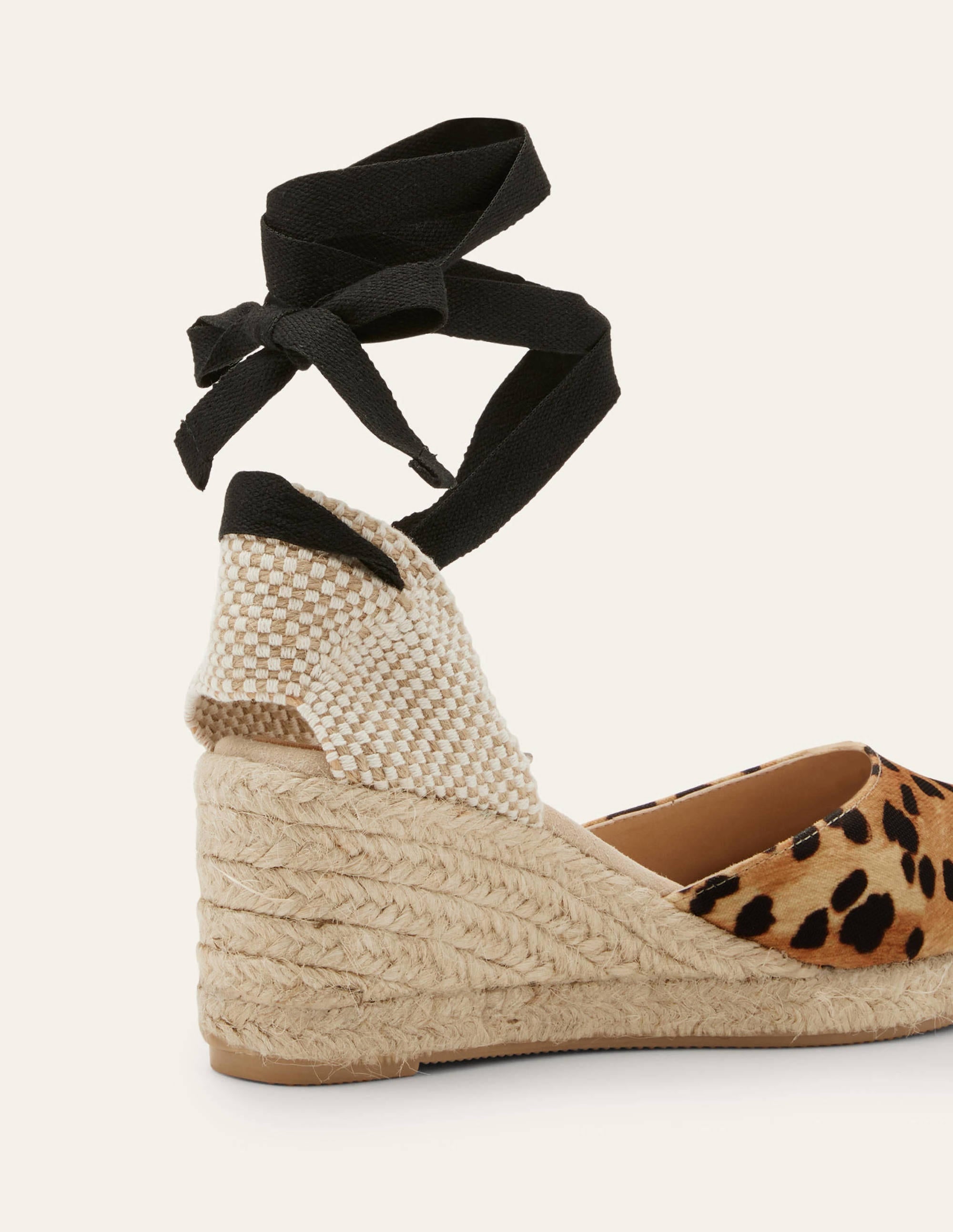 Espadrilles compensées Cassie-Motif léopard neutre - Image 3
