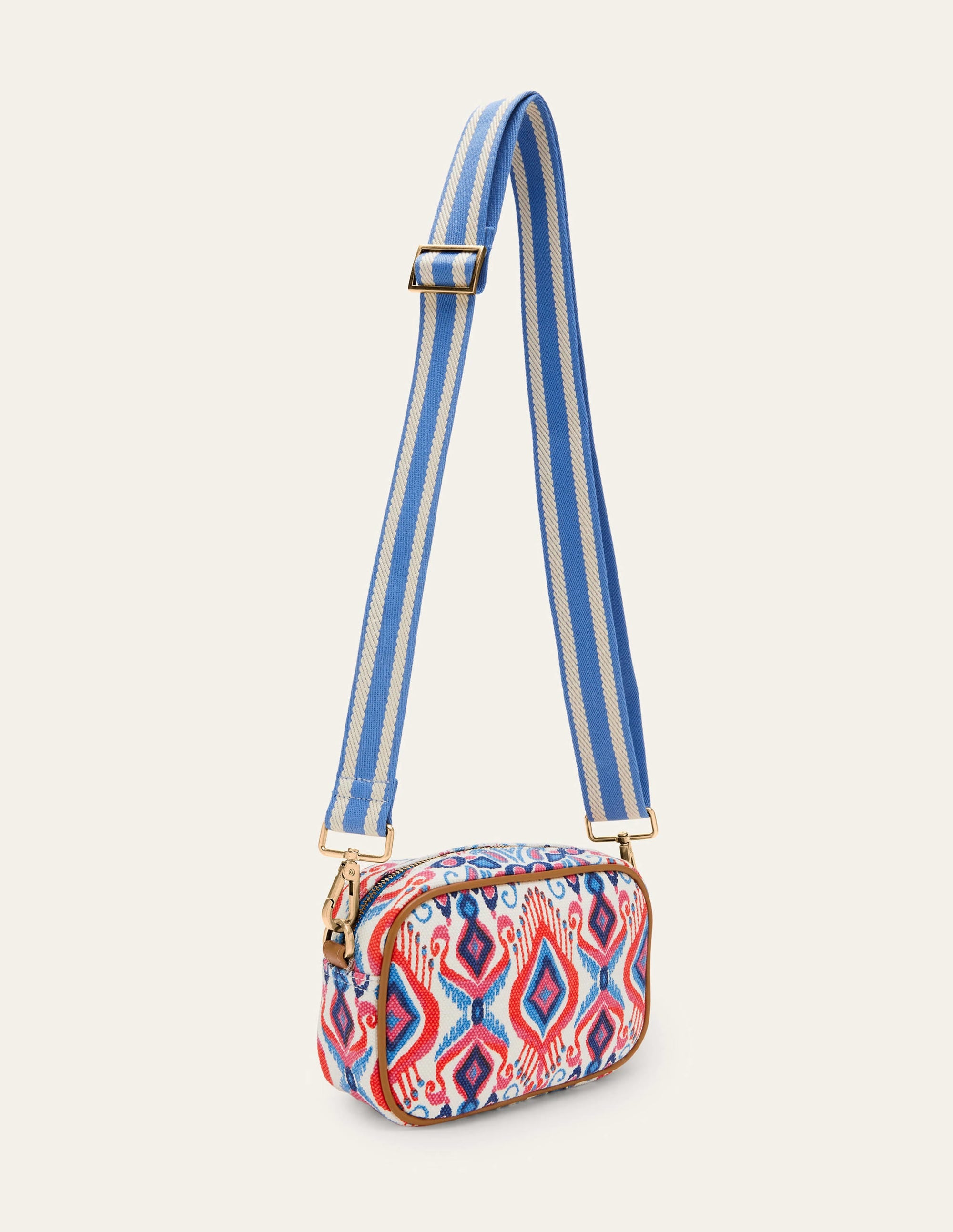 Sac à bandoulière en toile-Multi, motif Ikat Paradise - Image 3