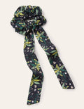 Scrunchie mit Tuchdetail-Schwarz, Orientalisches Muster