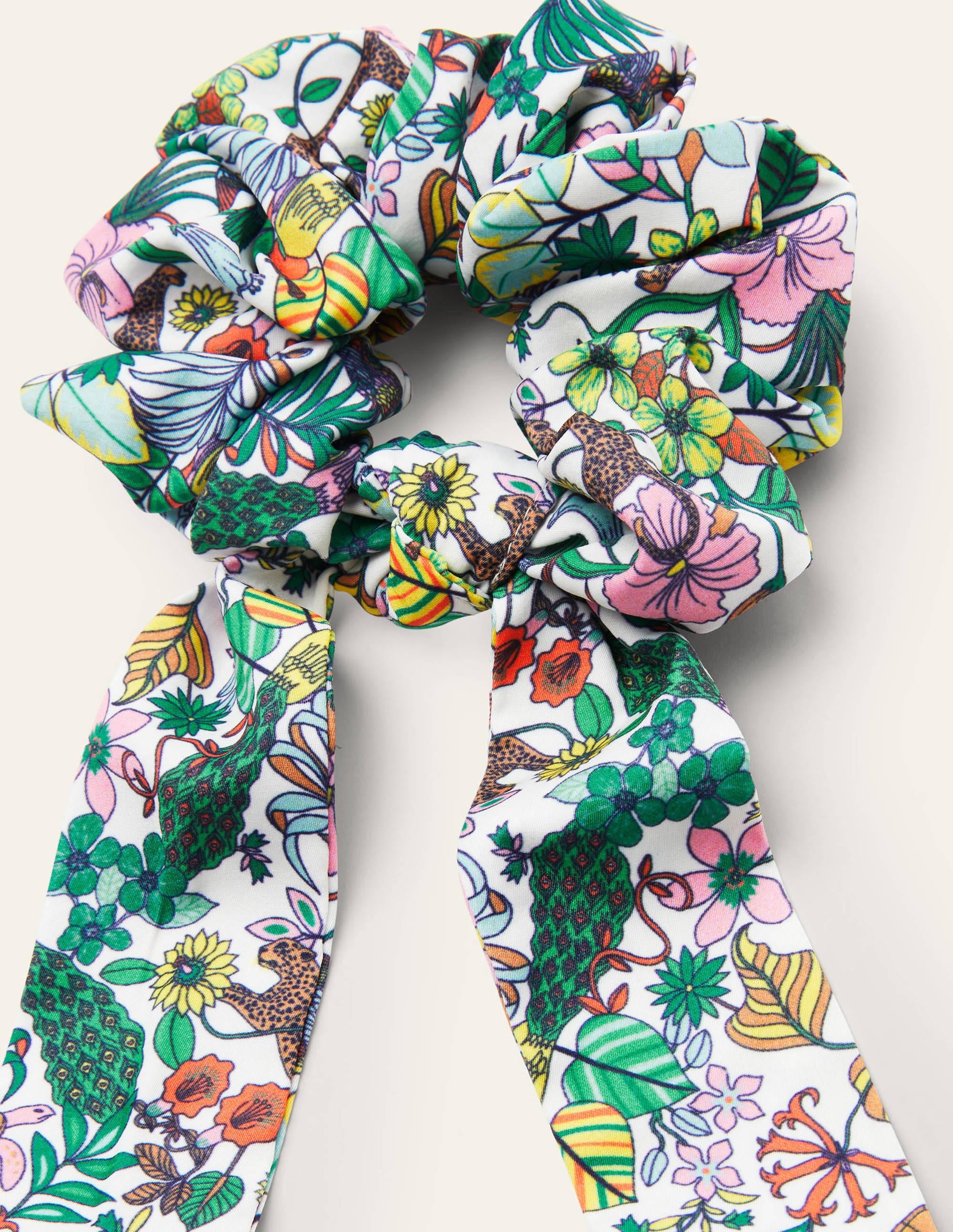 Chouchou foulard-Multi, motif Exotic Paradise - Image 2
