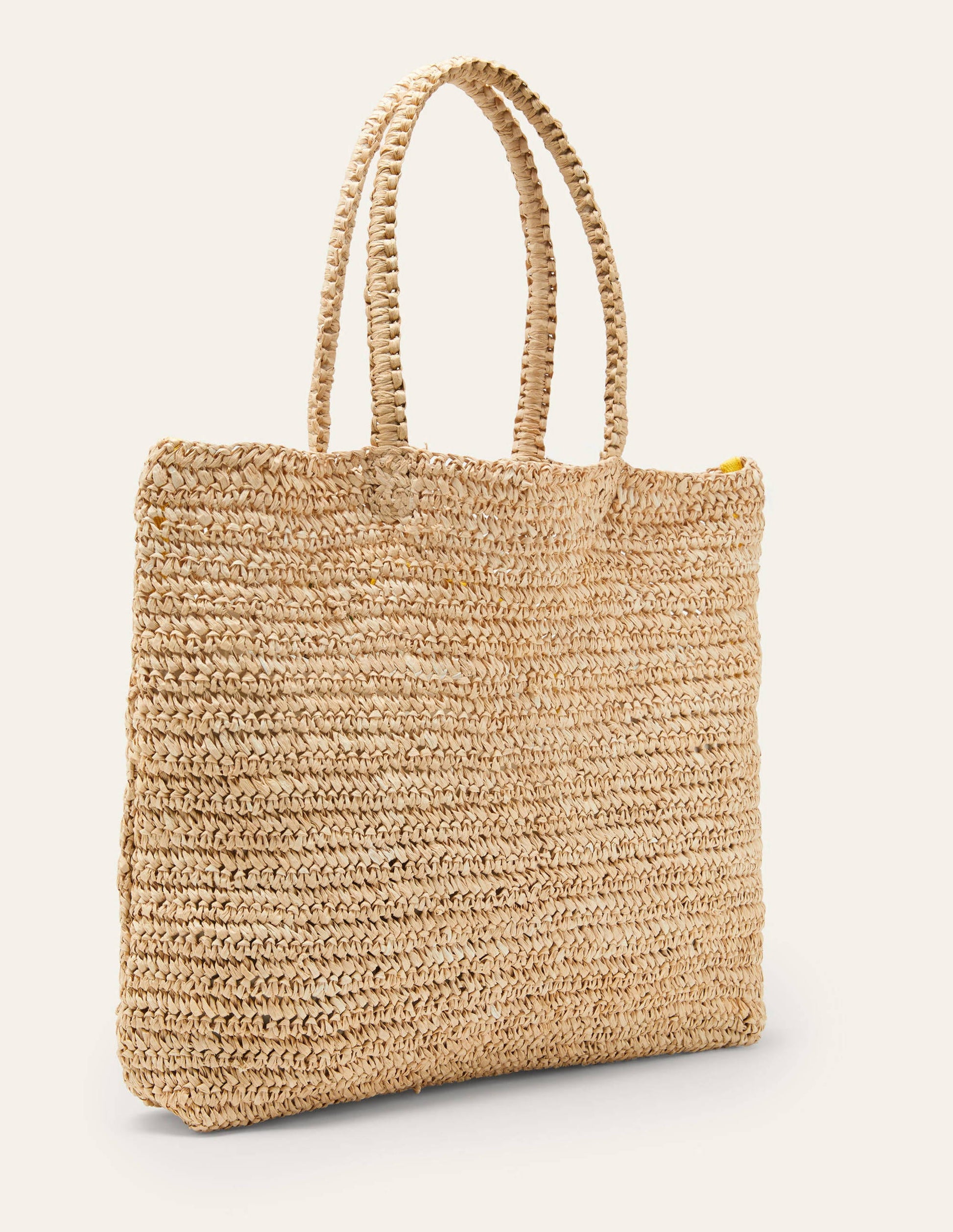Weiche Strohtasche-Zitrone-3