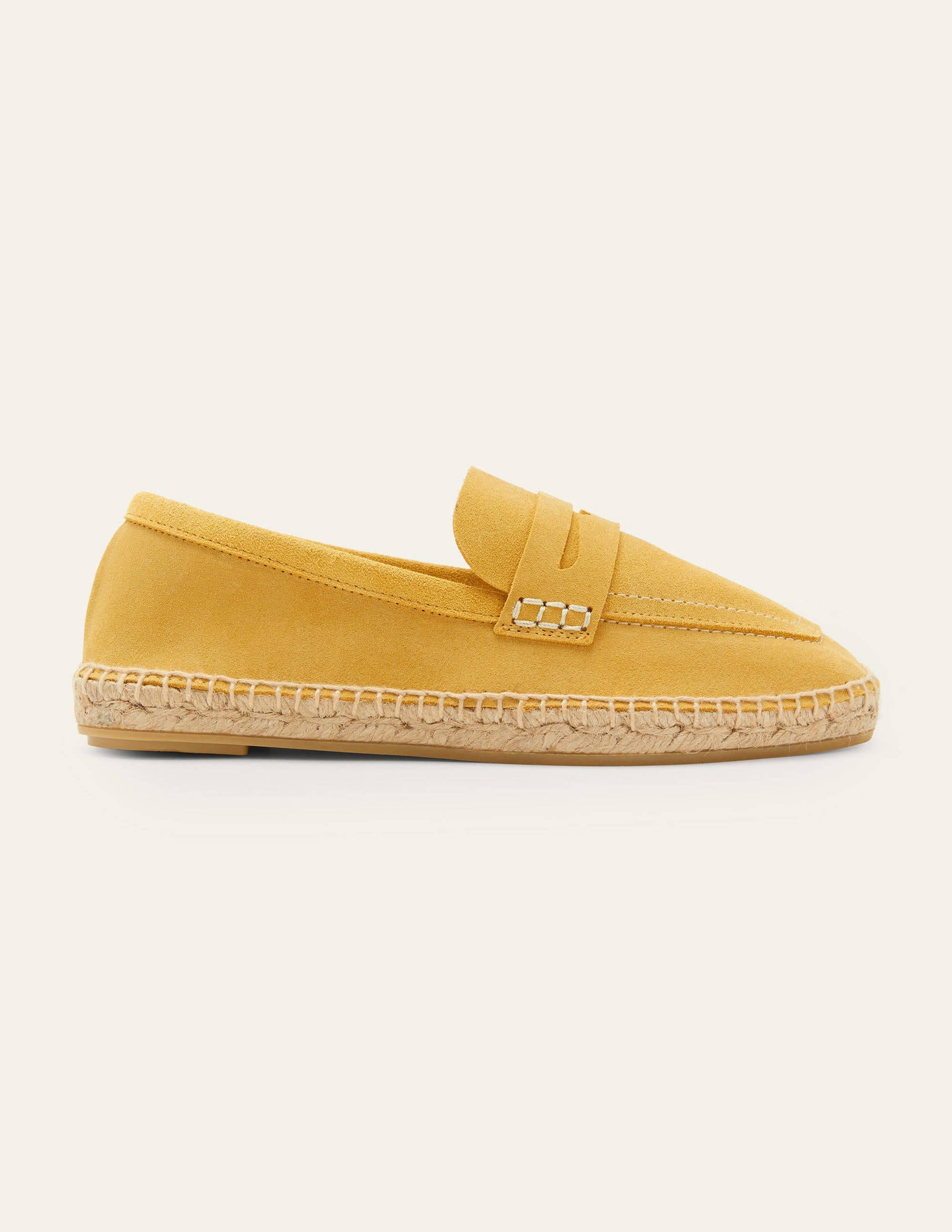 Espadrilles façon mocassins en daim-Rayon de miel-2