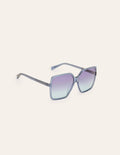 Übergroße eckige Sonnenbrille-Blau