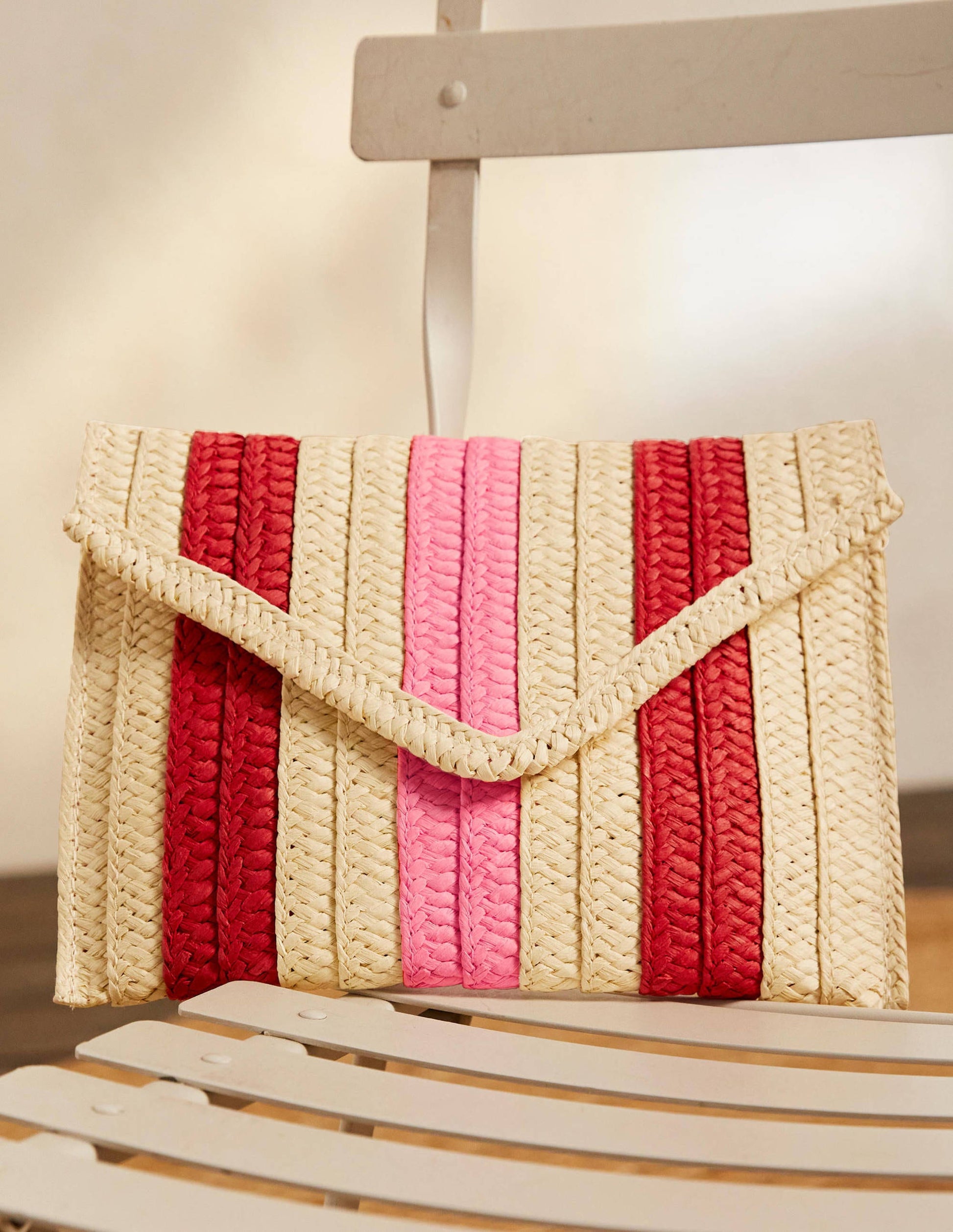 Pochette enveloppe rayée-Rayé multi-1