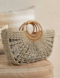 Panier à poignée-Couleur naturelle