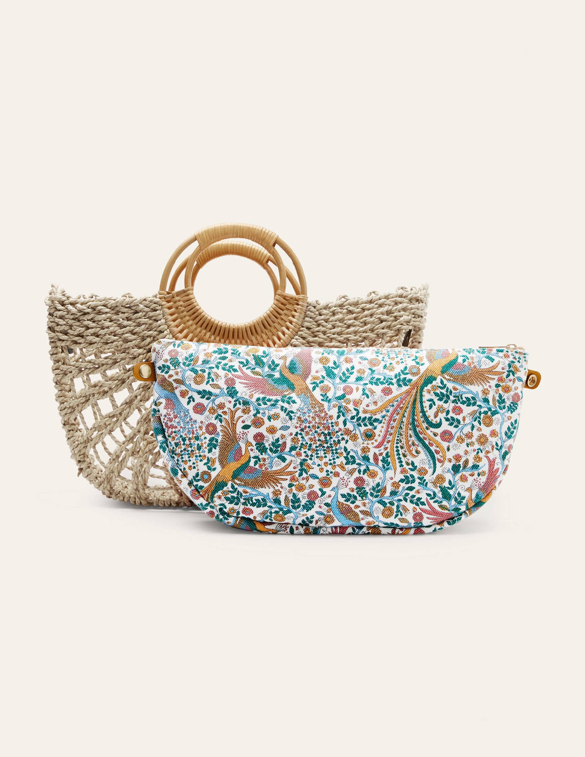 Panier à poignée-Couleur naturelle - Image 2