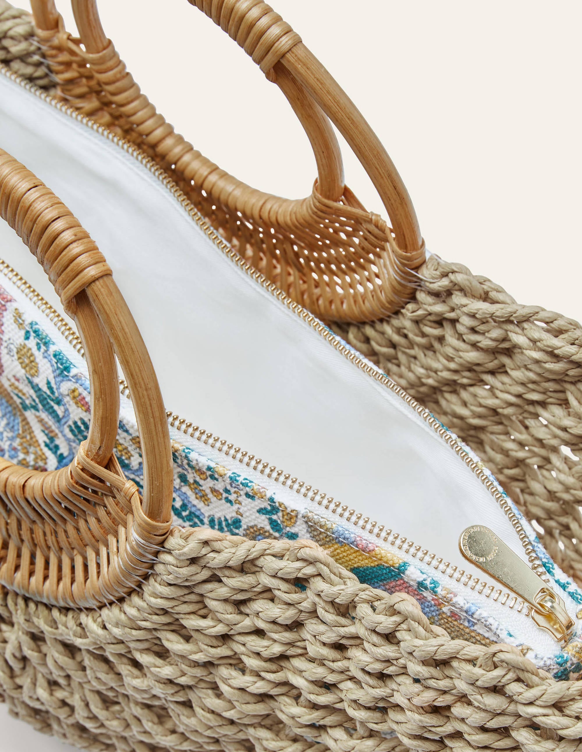 Panier à poignée-Couleur naturelle - Image 3