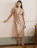 Eva Jersey Midi Dress-Milkshake Elegant Bloom