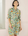 Robe-chemise Kitty-Ivoire, citron pétillant