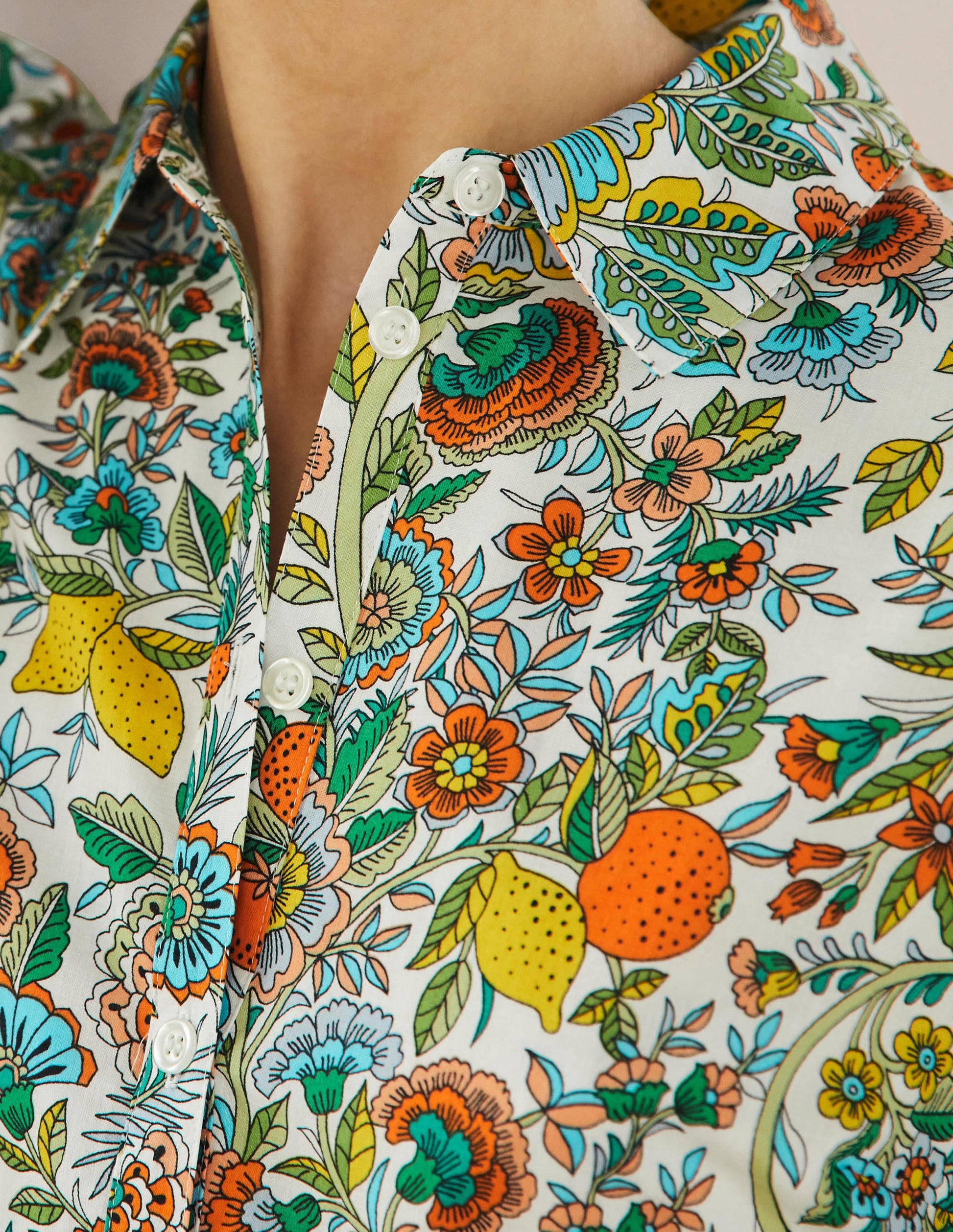 Robe-chemise Kitty-Ivoire, citron pétillant-2