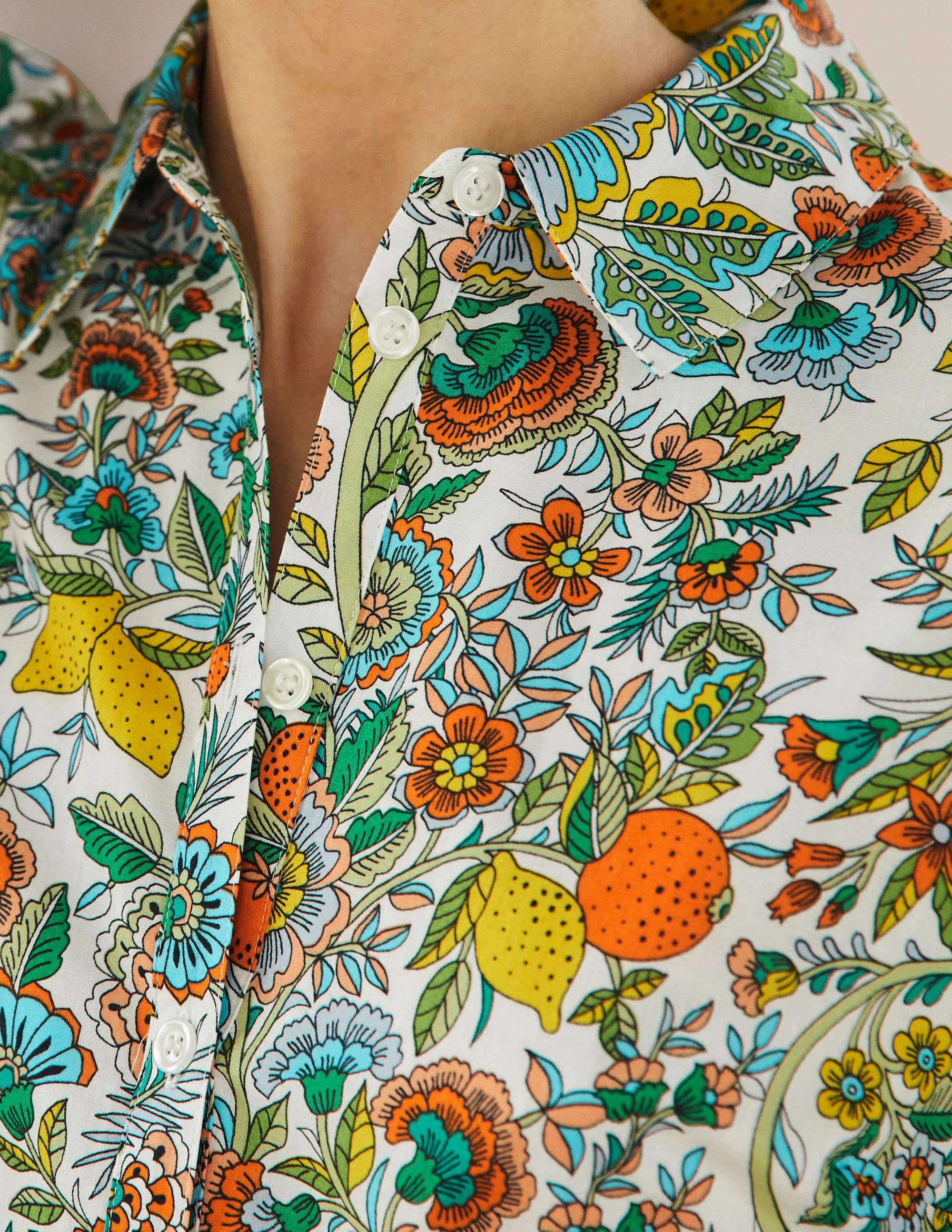 Robe-chemise Kitty-Ivoire, citron pétillant - Image 2