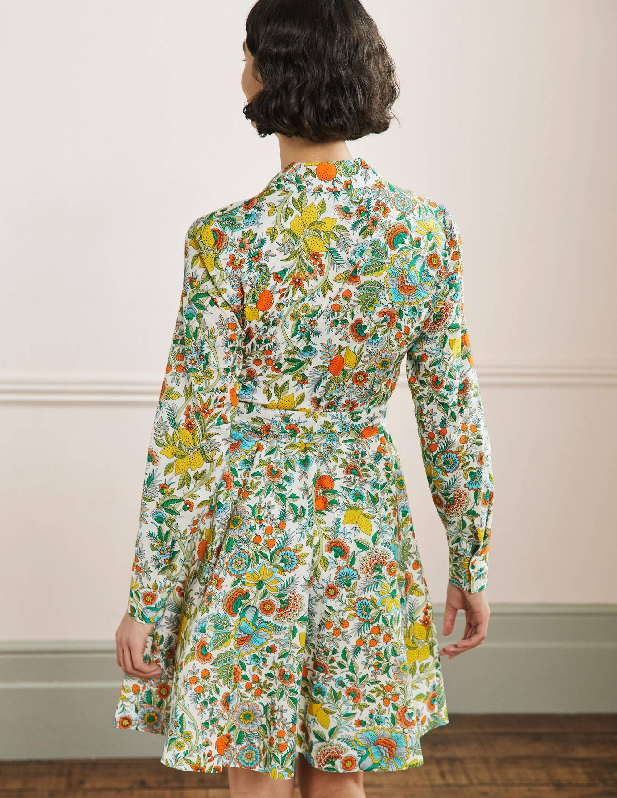 Robe-chemise Kitty-Ivoire, citron pétillant - Image 3