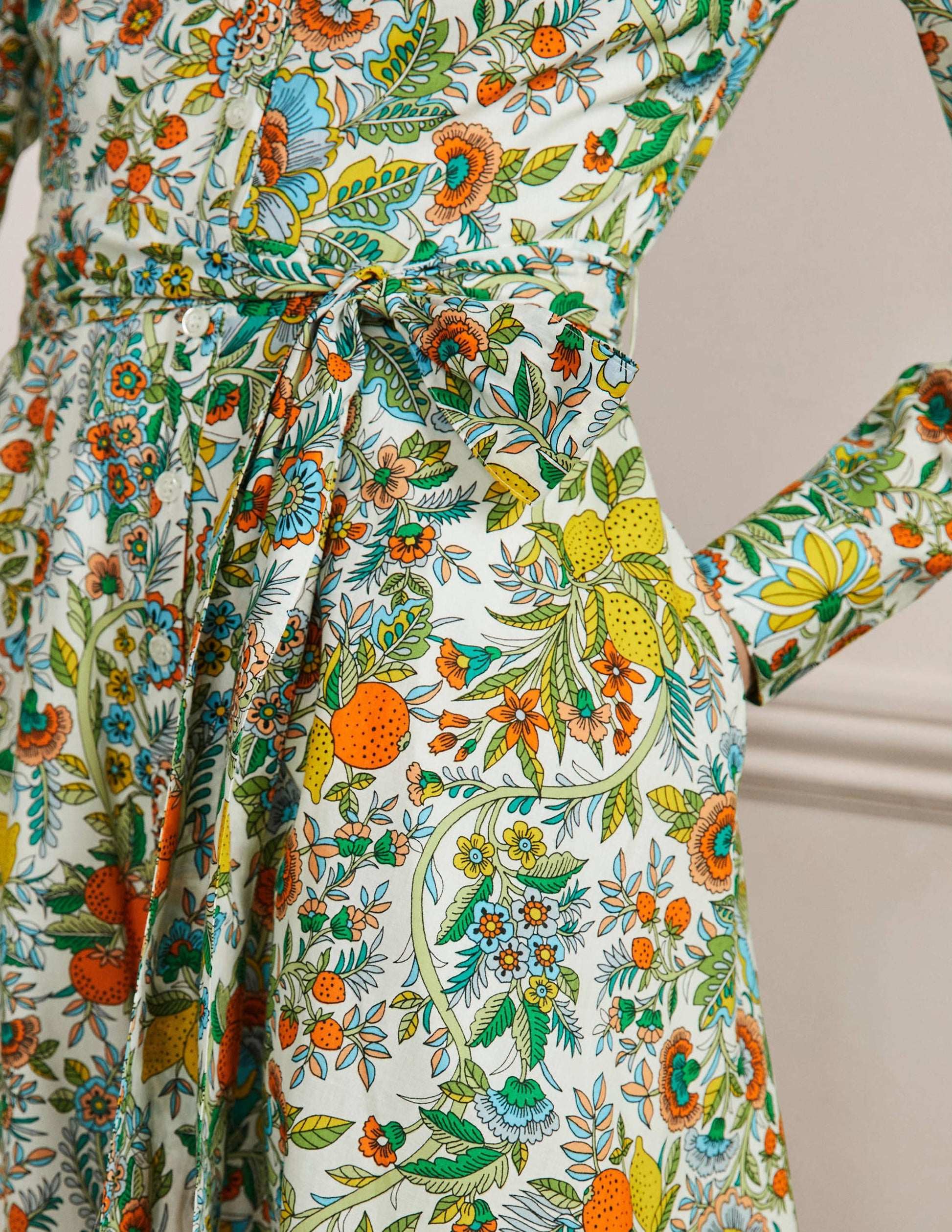 Robe-chemise Kitty-Ivoire, citron pétillant-5