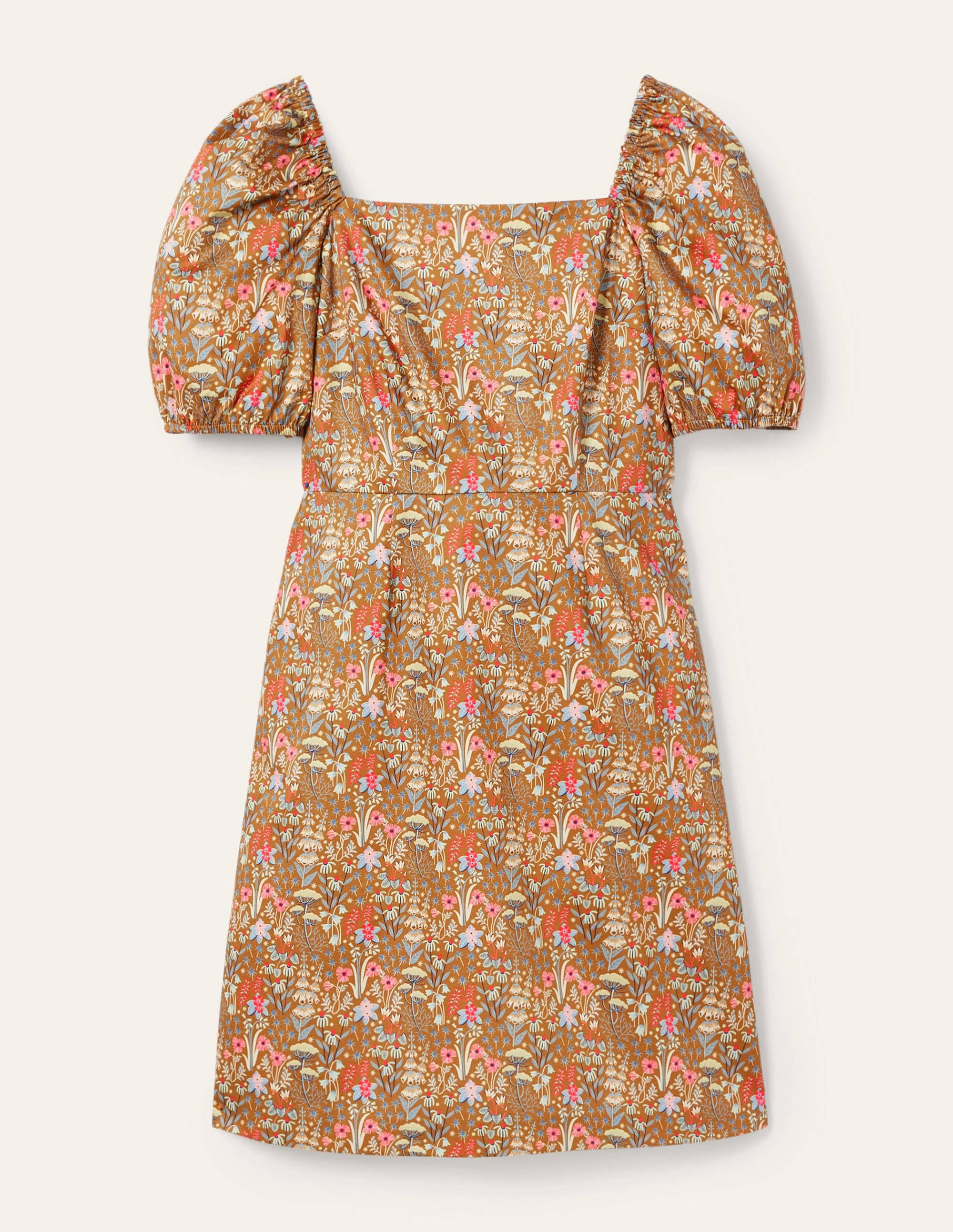 Mini-robe à manches bouffantes-Encens, motif Wildflower Bloom - Image 5