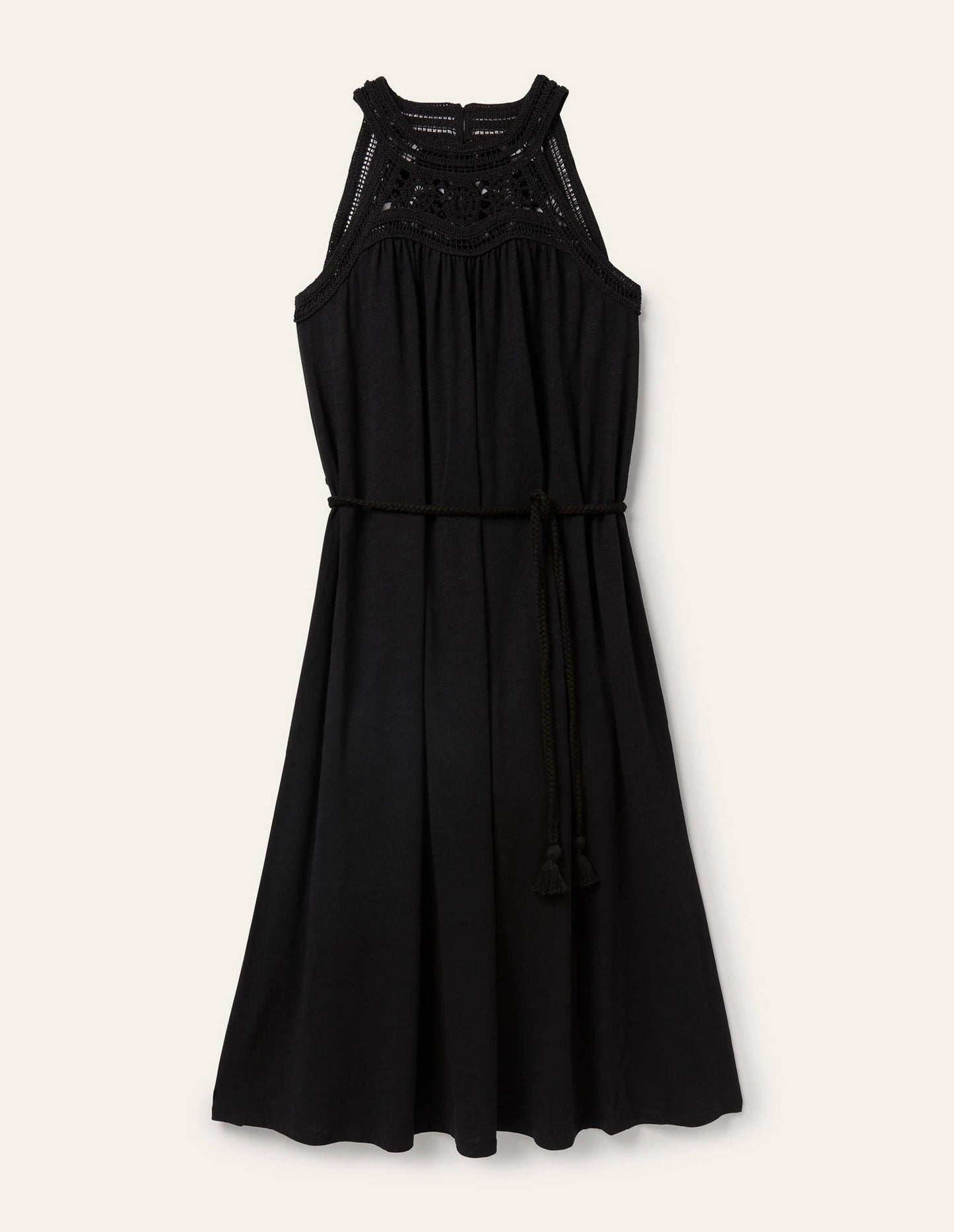 Anais Jersey-Midikleid-Schwarz