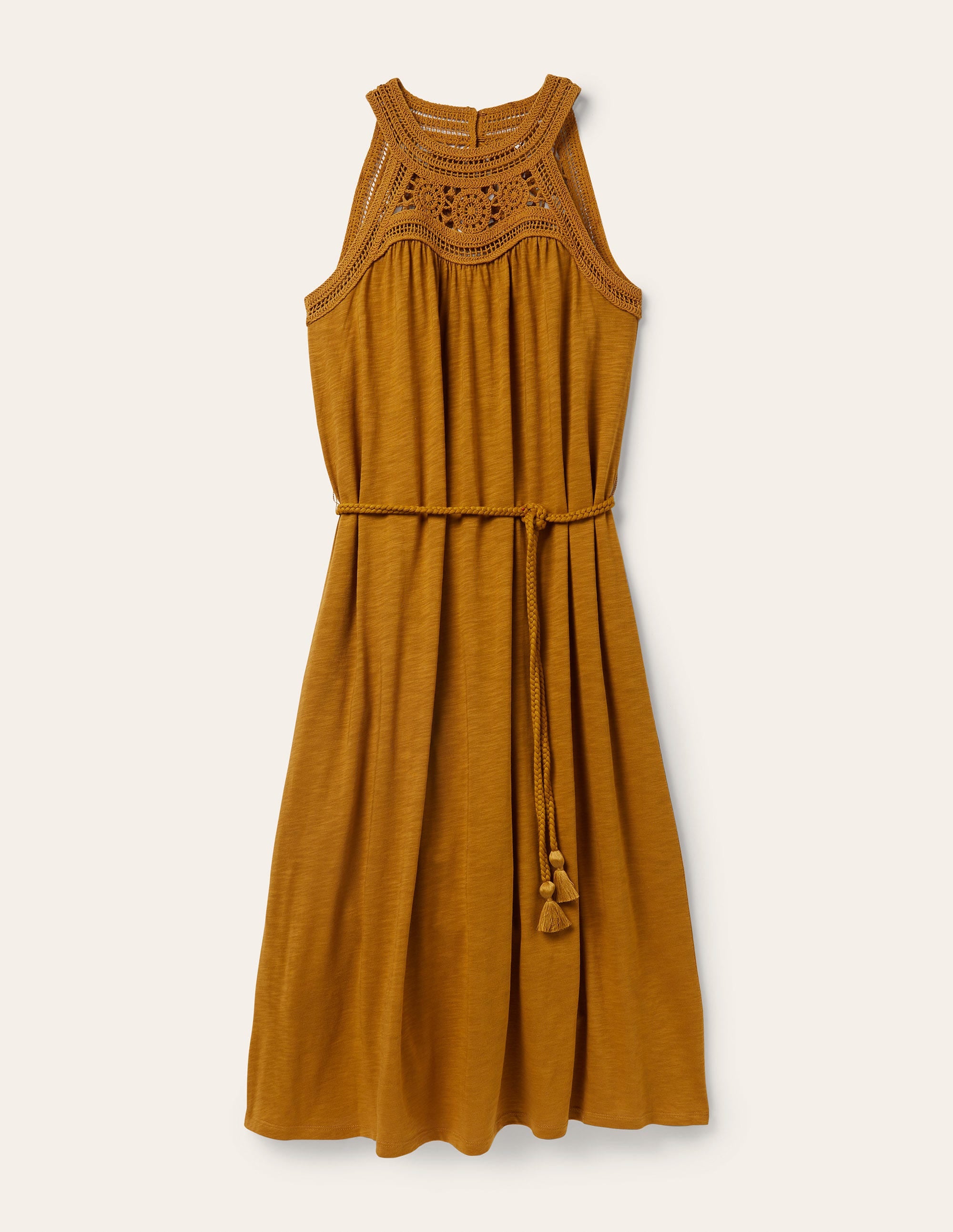 Robe midi Anais en jersey-Encens - Image 7