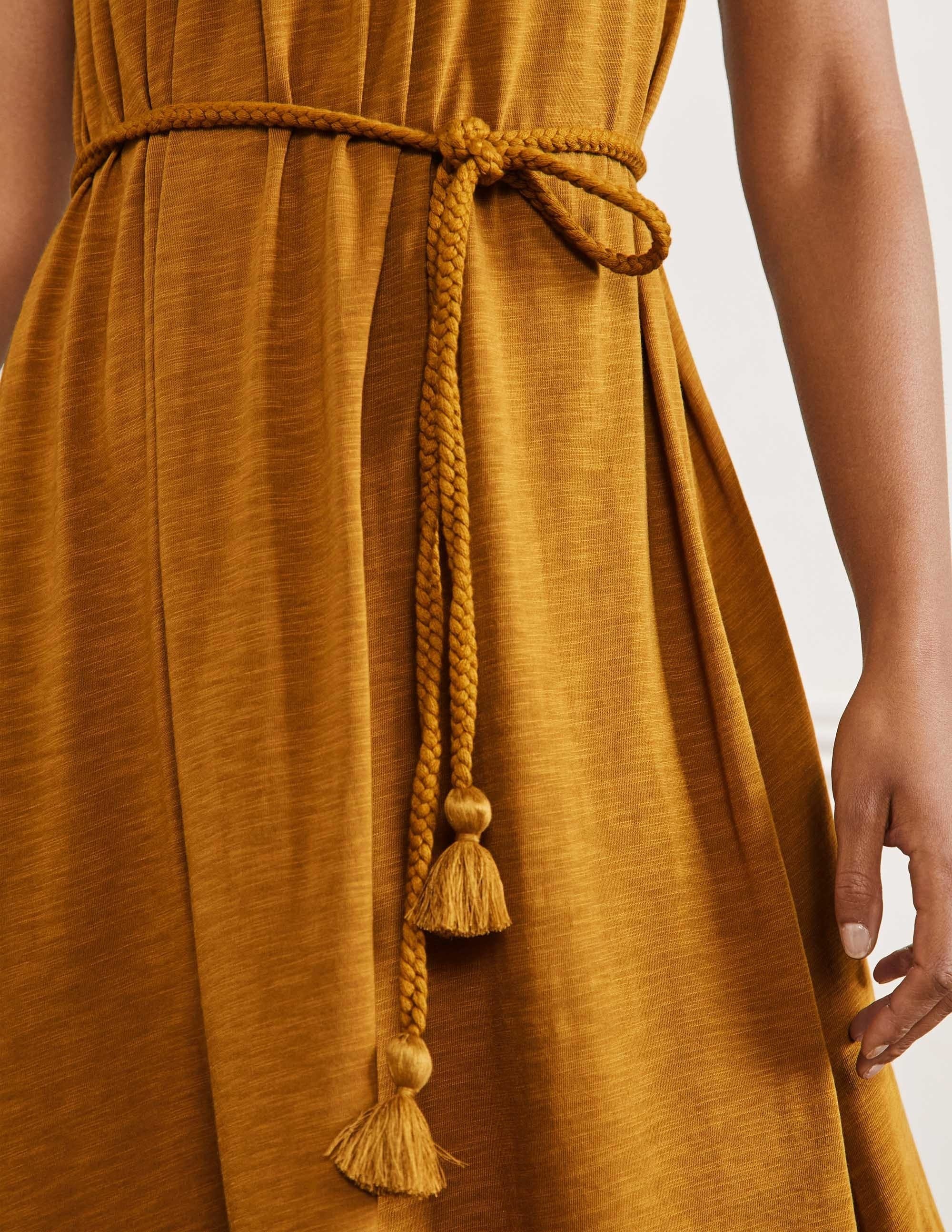 Robe midi Anais en jersey-Encens - Image 2