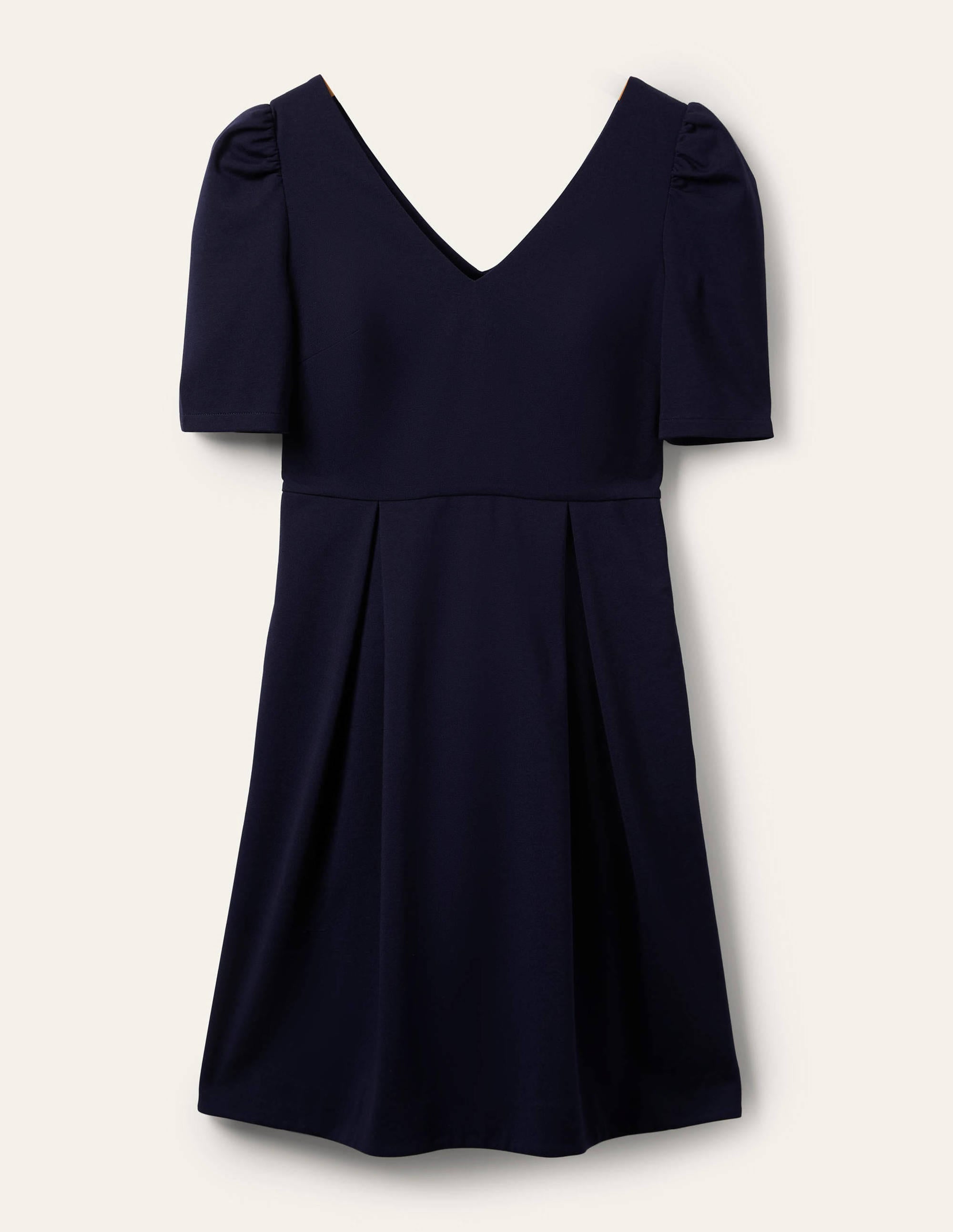 Jerseykleid mit Puffärmeln-Marineblau - Image 6