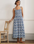 Robe longue Peggy en jersey-Jacinthe, motif Enchanting Paisley