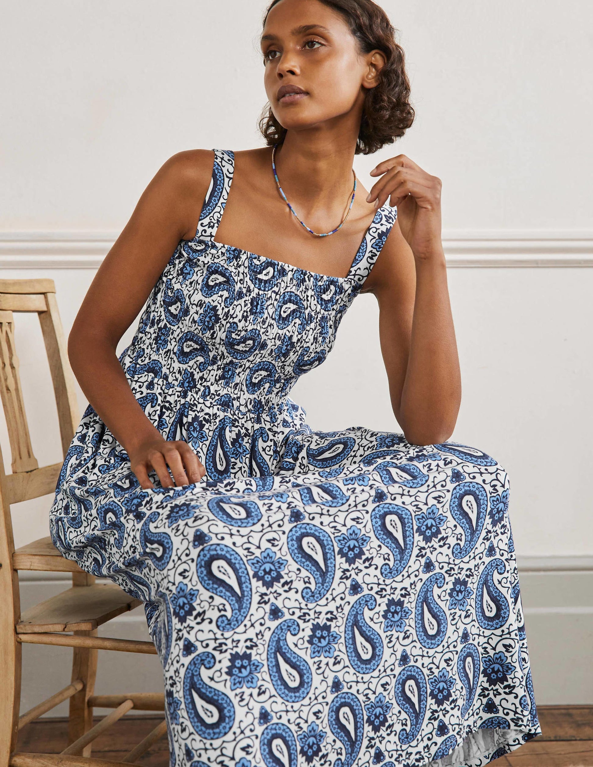 Robe longue Peggy en jersey-Jacinthe, motif Enchanting Paisley-4