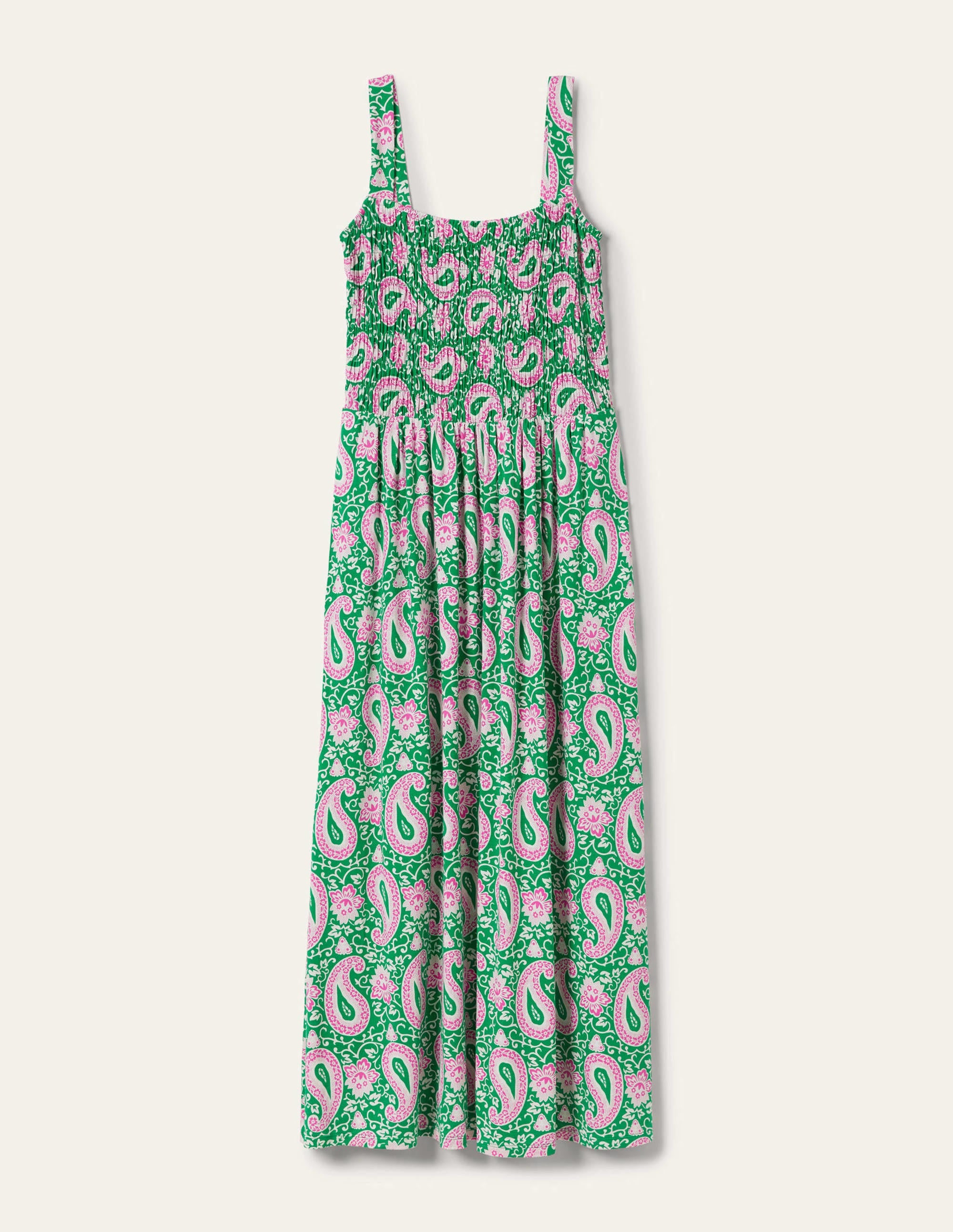 Peggy Jersey-Maxikleid-Grün, Bezauberndes Paisleymuster - Image 5