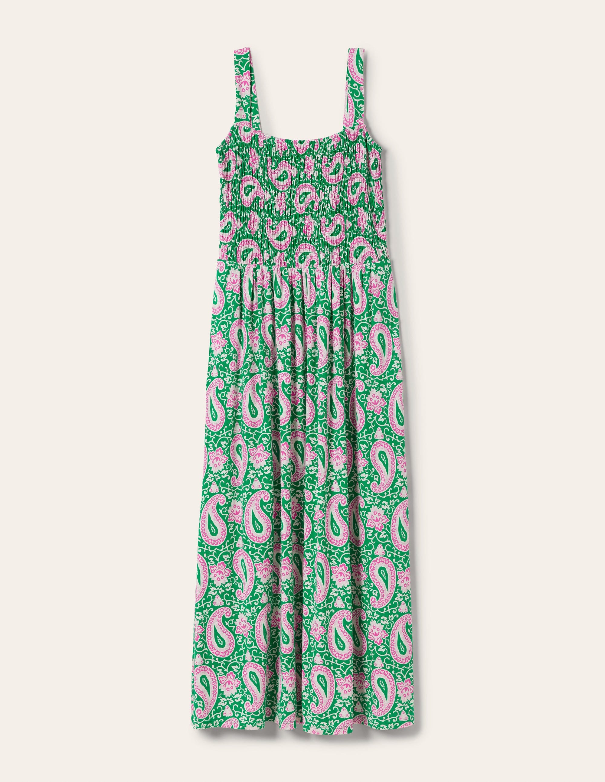 Peggy Jersey-Maxikleid-Grün, Bezauberndes Paisleymuster - Image 6