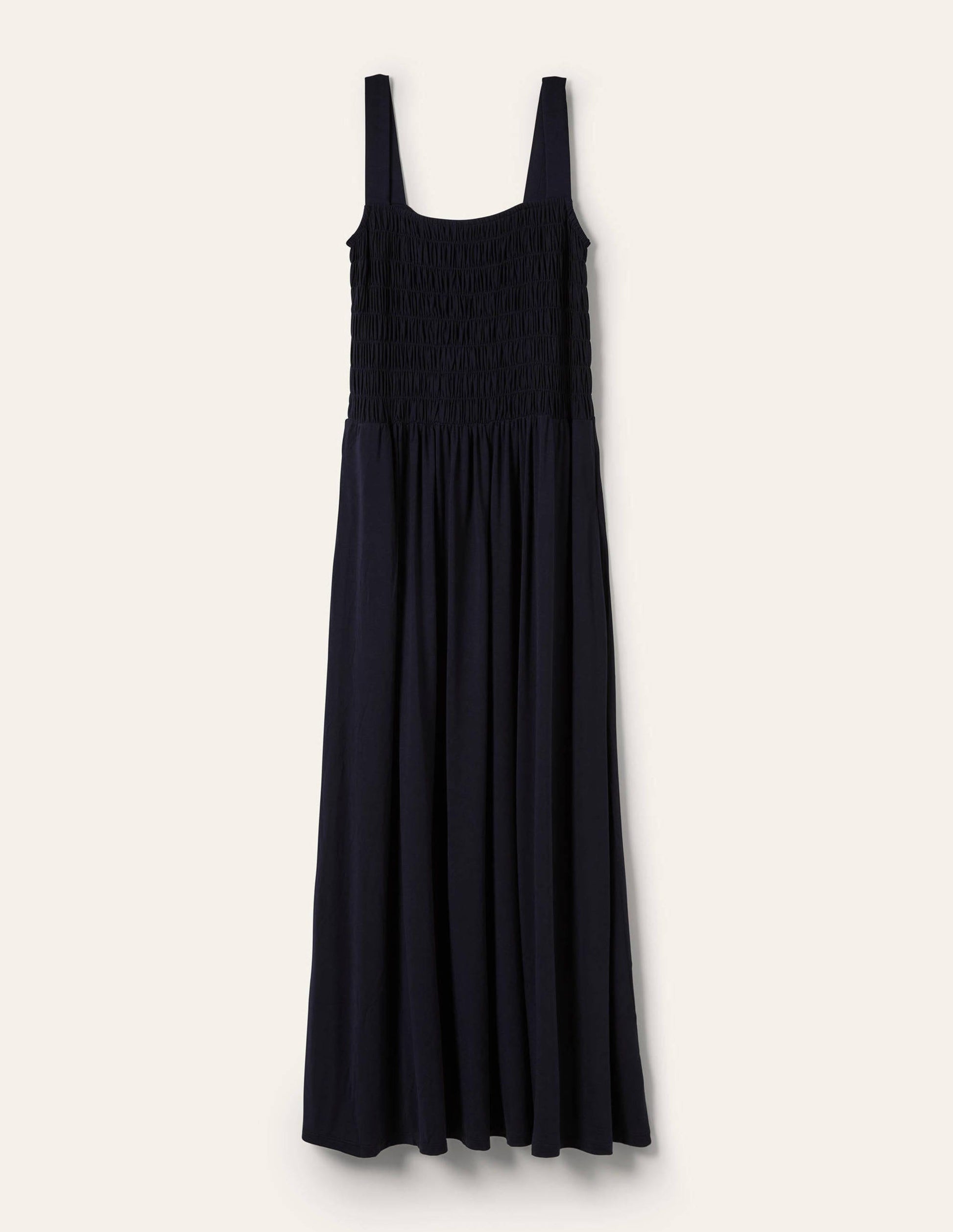 Robe longue Peggy en jersey-Bleu marine-6