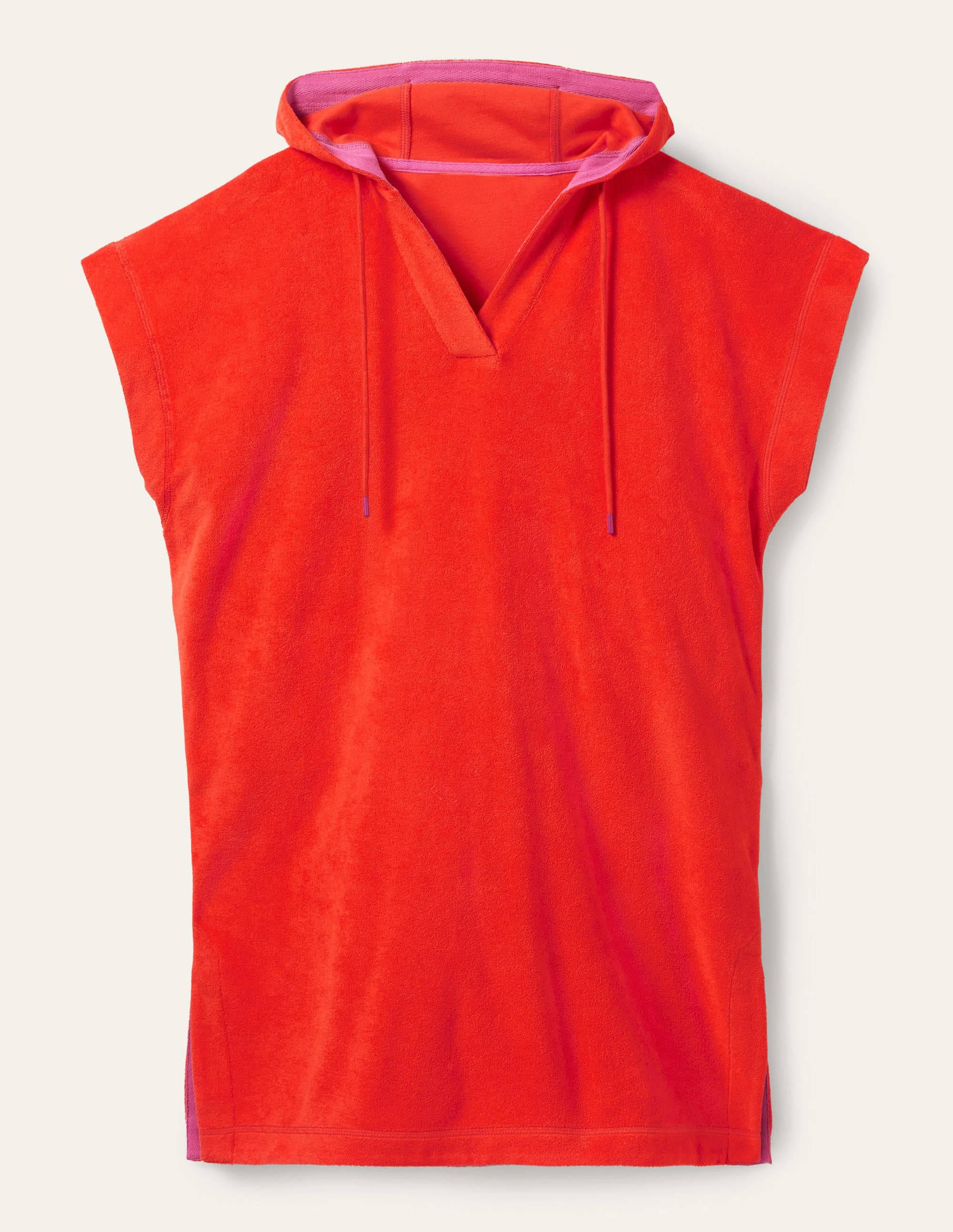 Robe à capuche Erica en éponge-Papaye - Image 6