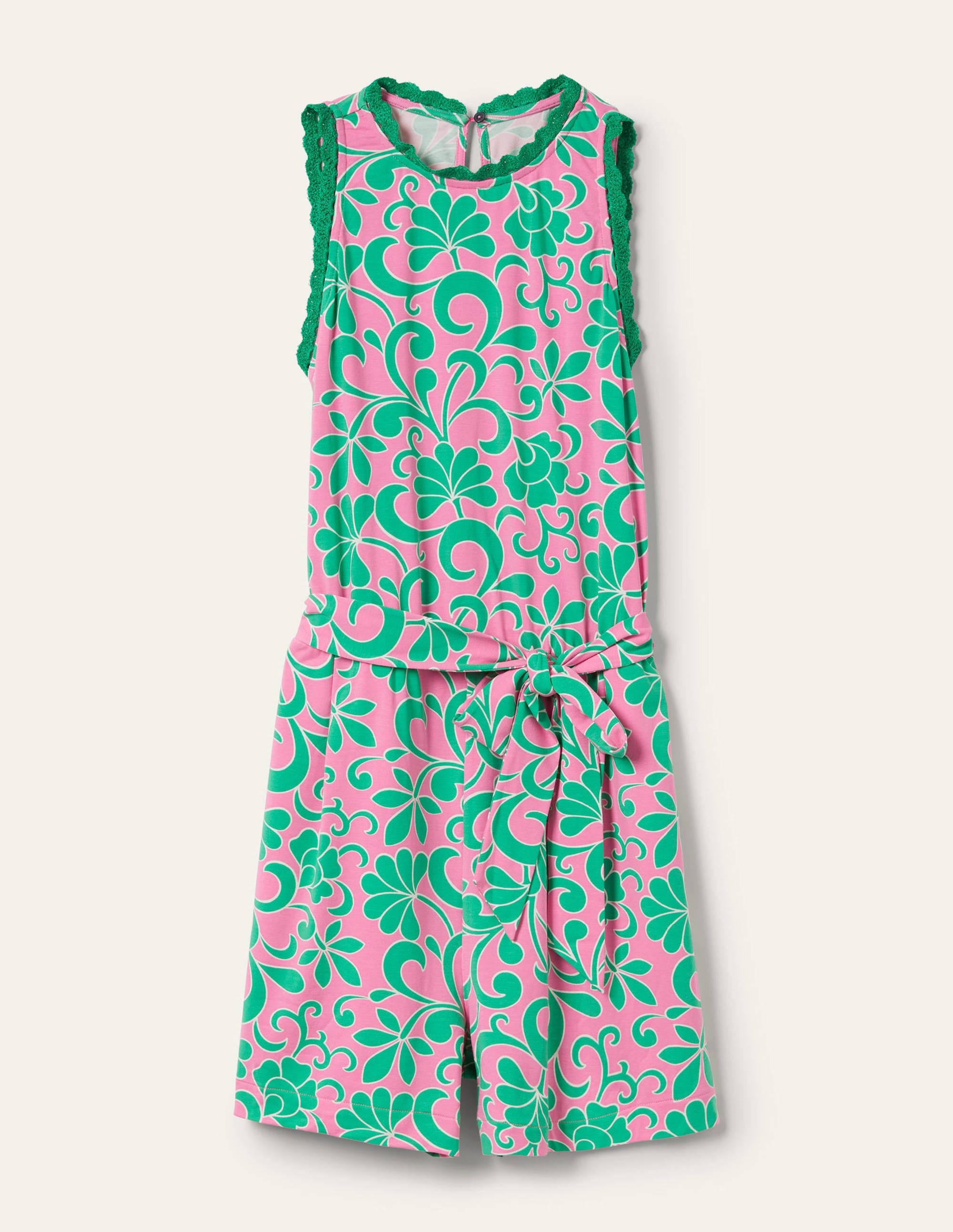 Combishort en jersey et crochet-Barbe à papa, motif Abstract Petal - Image 5