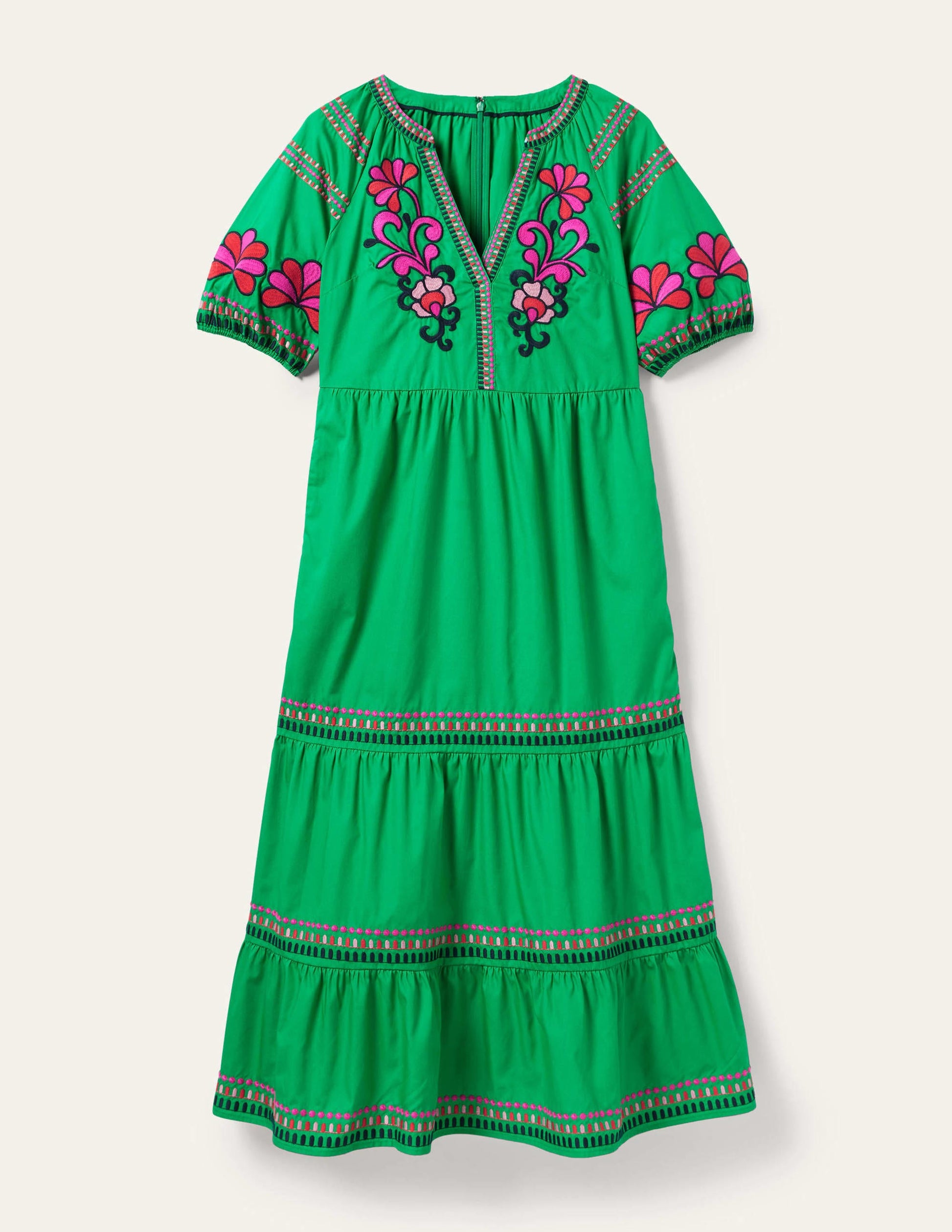 Natalie Embroidered Maxi Dress-Rich Emerald-8