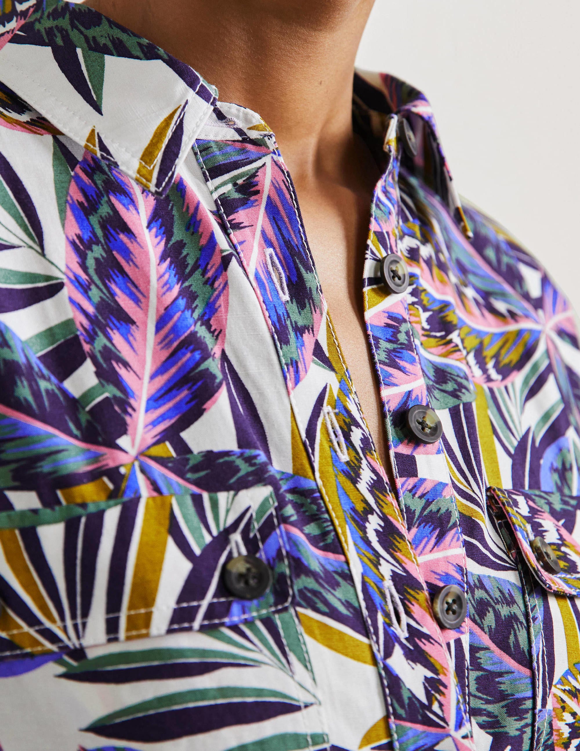 Combishort à poches-Multi, motif Exotic Leaves - Image 5