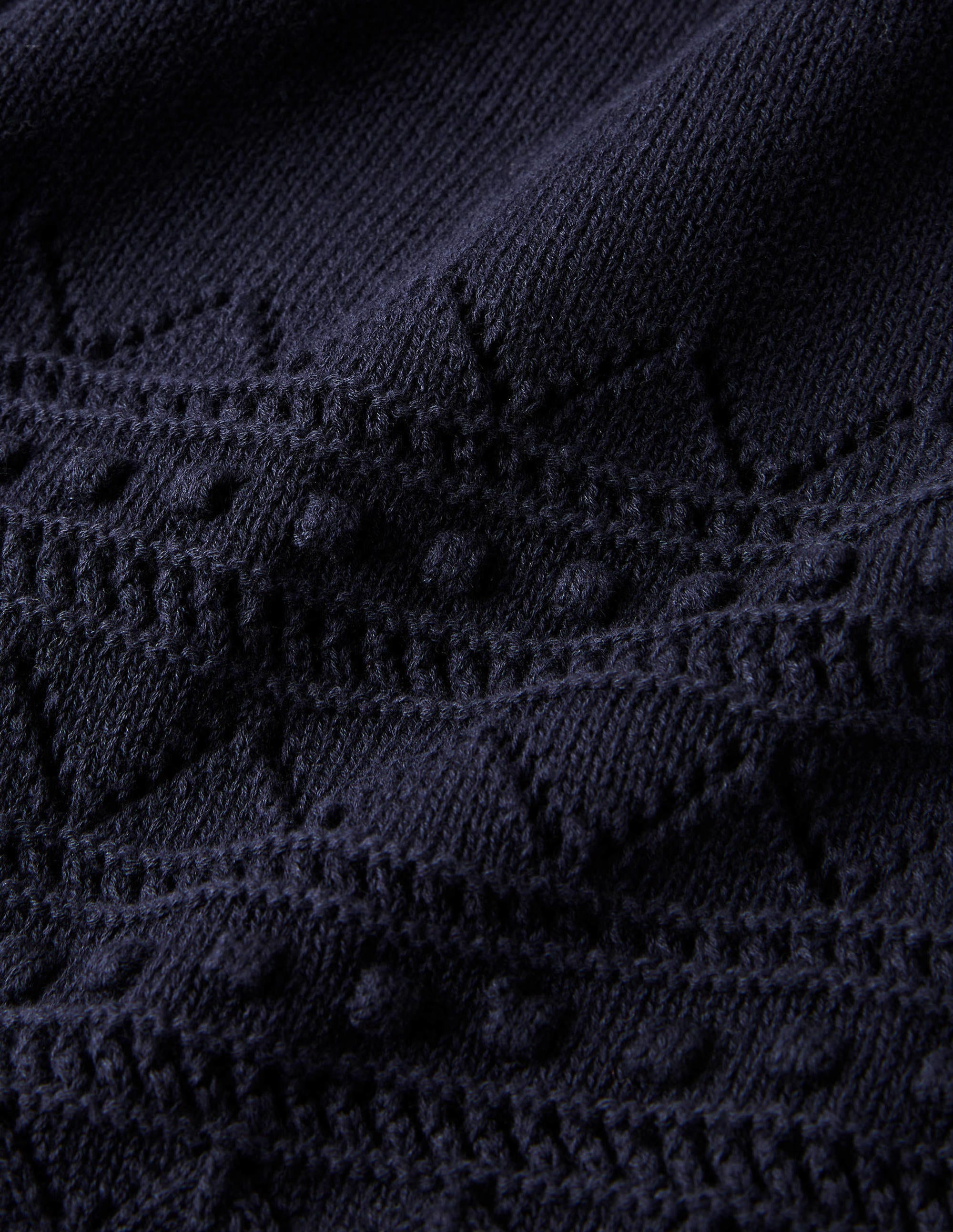 Strickkleid mit weiten Ärmeln-Marineblau - Image 7