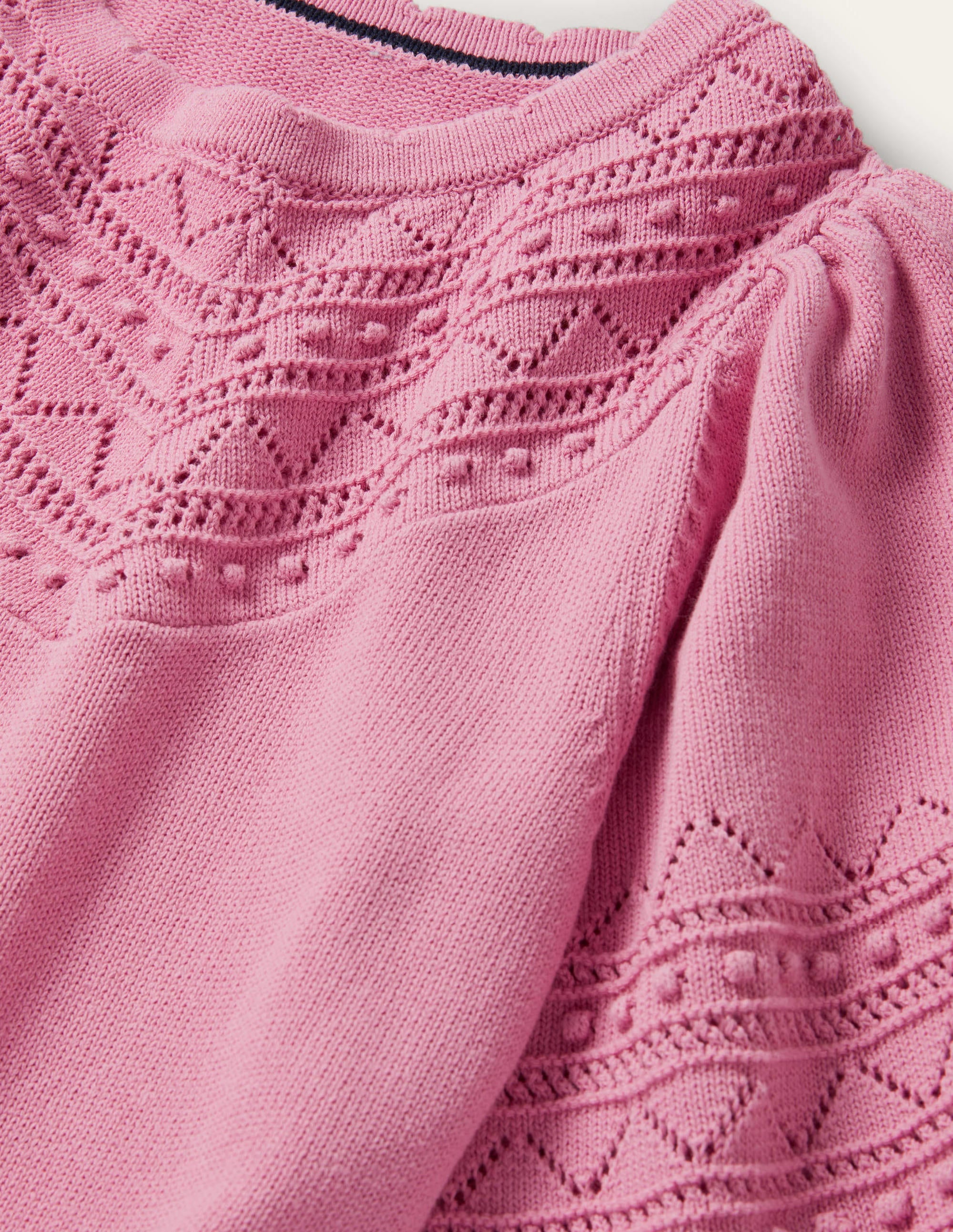 Strickkleid mit weiten Ärmeln-Kirschblütenrosa - Image 7