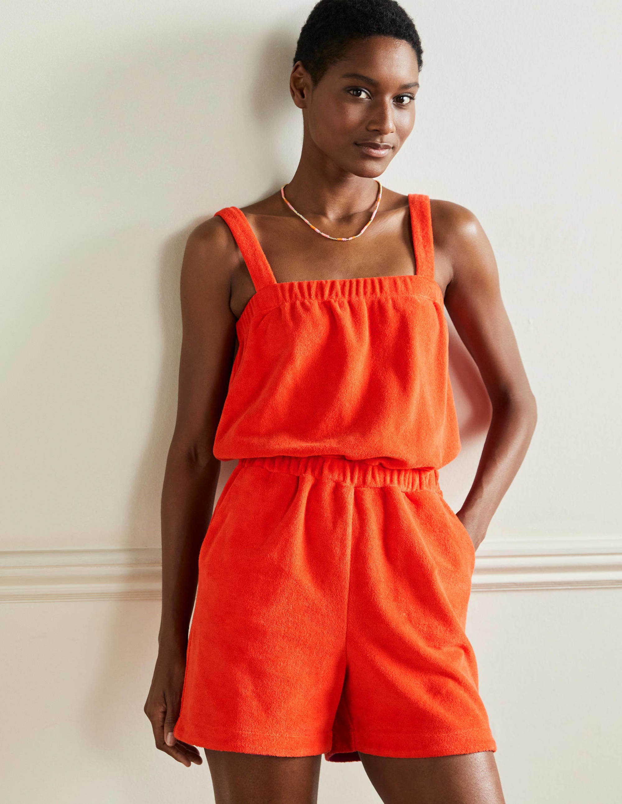Erica Frottee-Einteiler-Papayaorange - Image 1