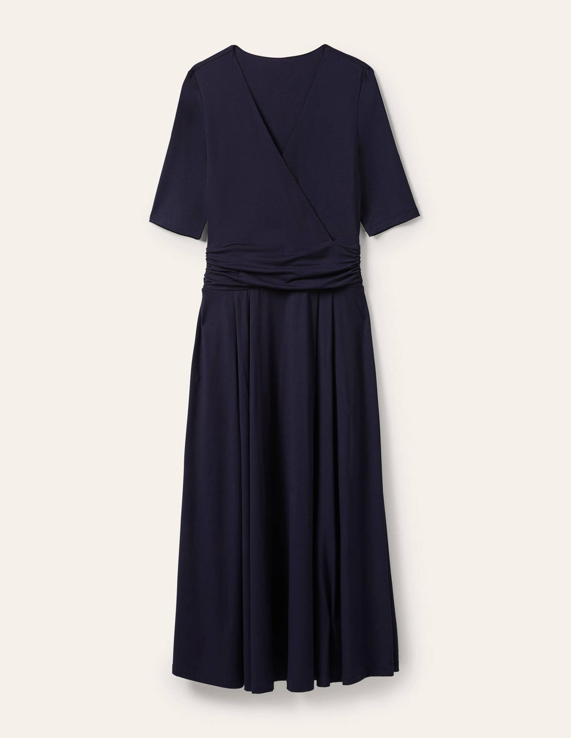 Robe midi Kassidy en jersey-Bleu marine - Image 5