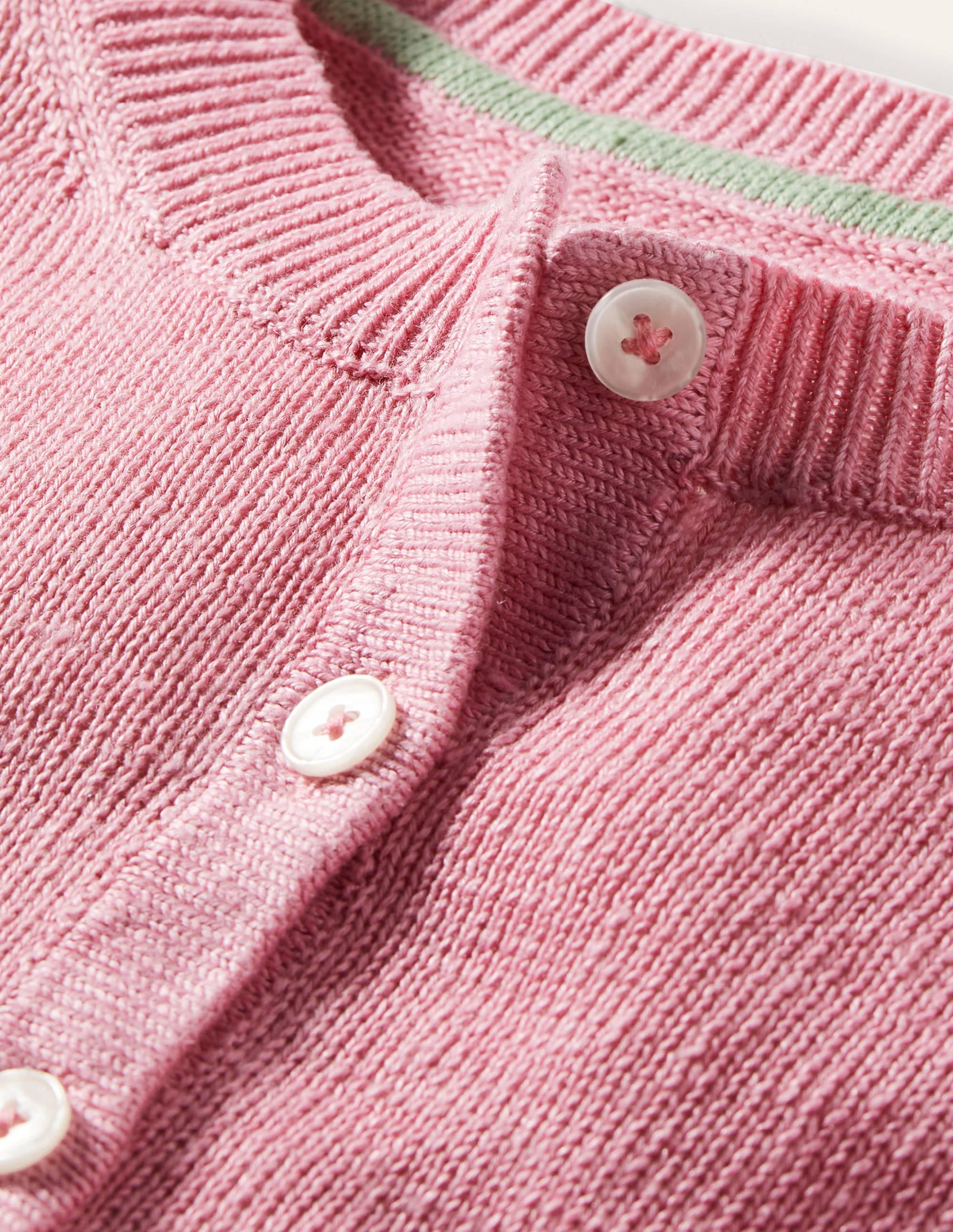 Leandra Henley-Pullover aus Leinen-Blümchenrosa - Image 5