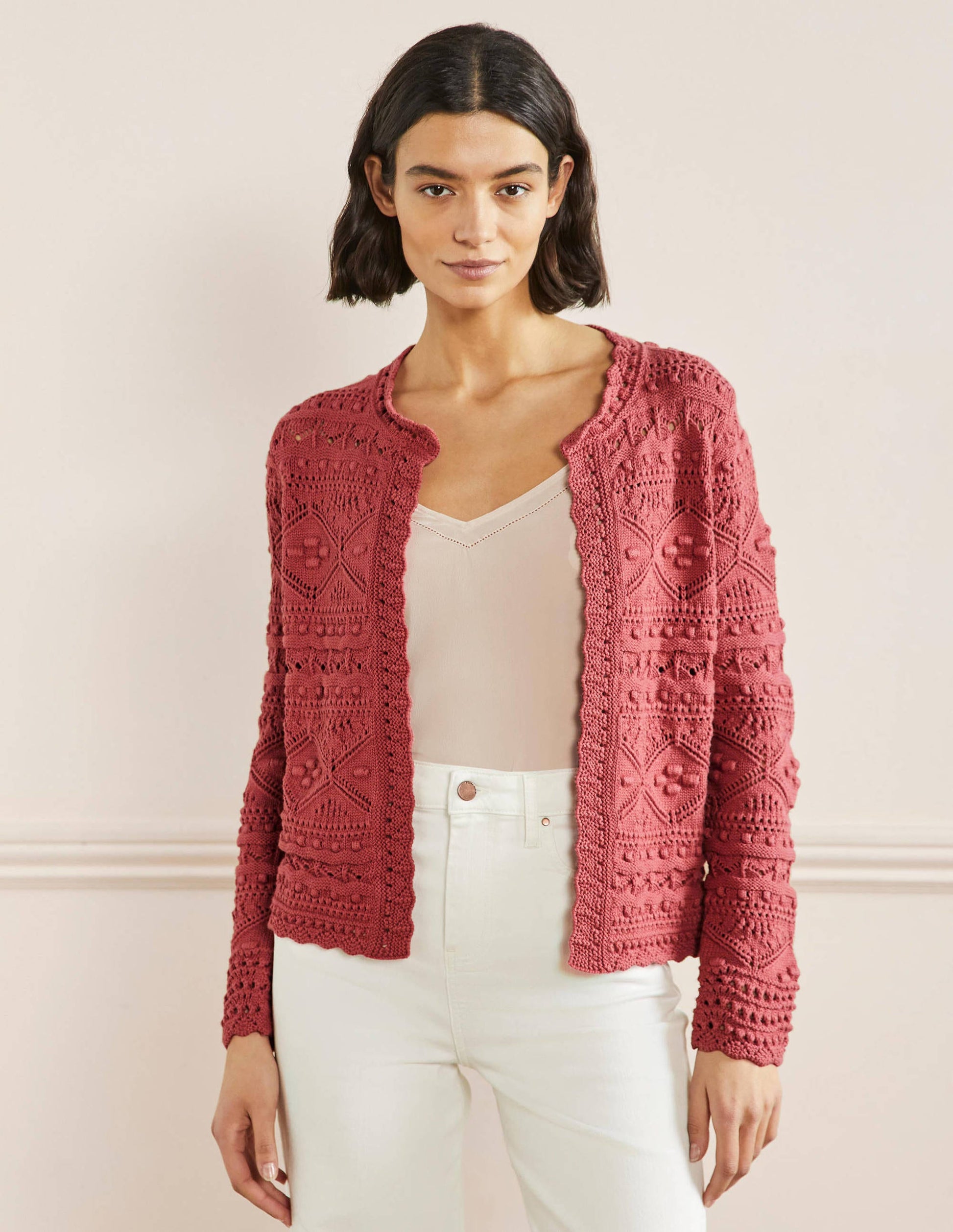 Claudia Strukturierter Strickcardigan-Staubrot-1
