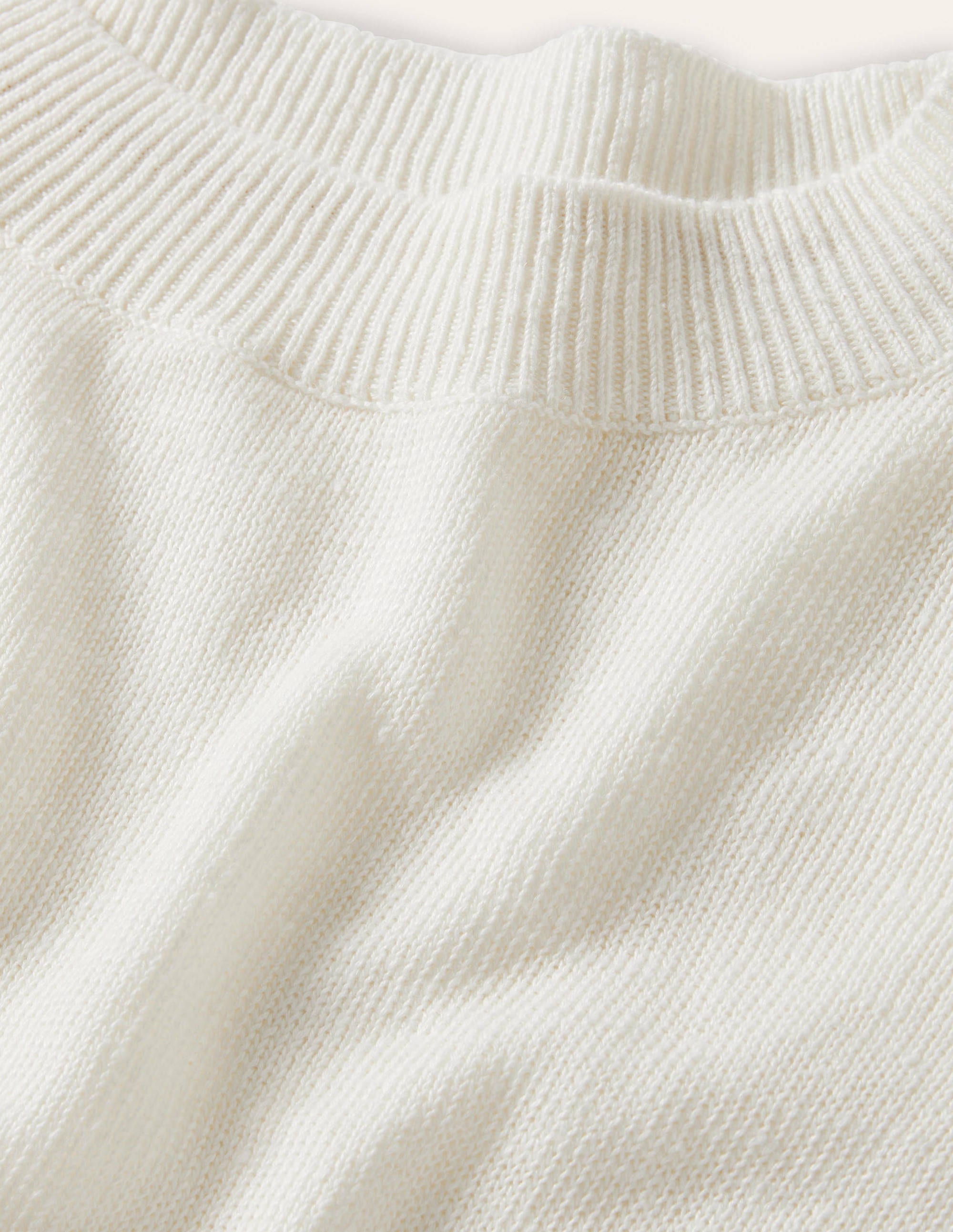 Oversize-Pullover aus Leinen-Naturweiß - Image 6