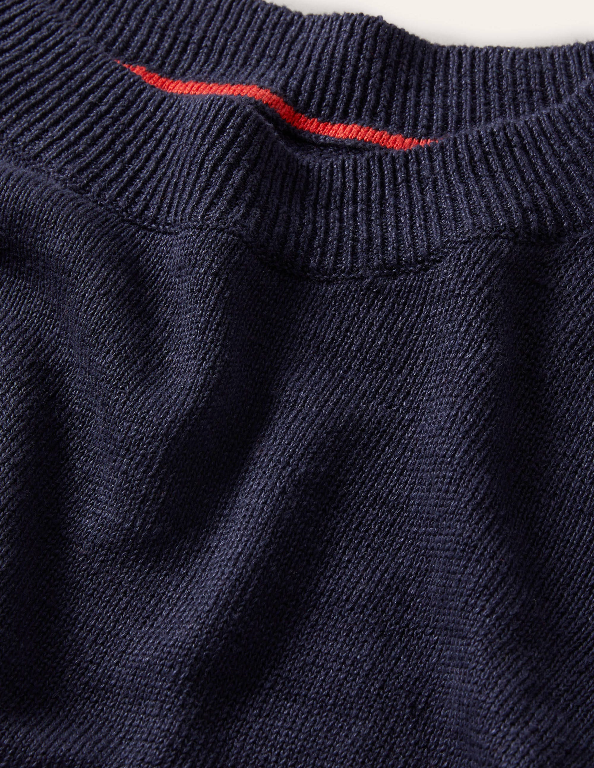 Oversize-Pullover aus Leinen-Marineblau - Image 6