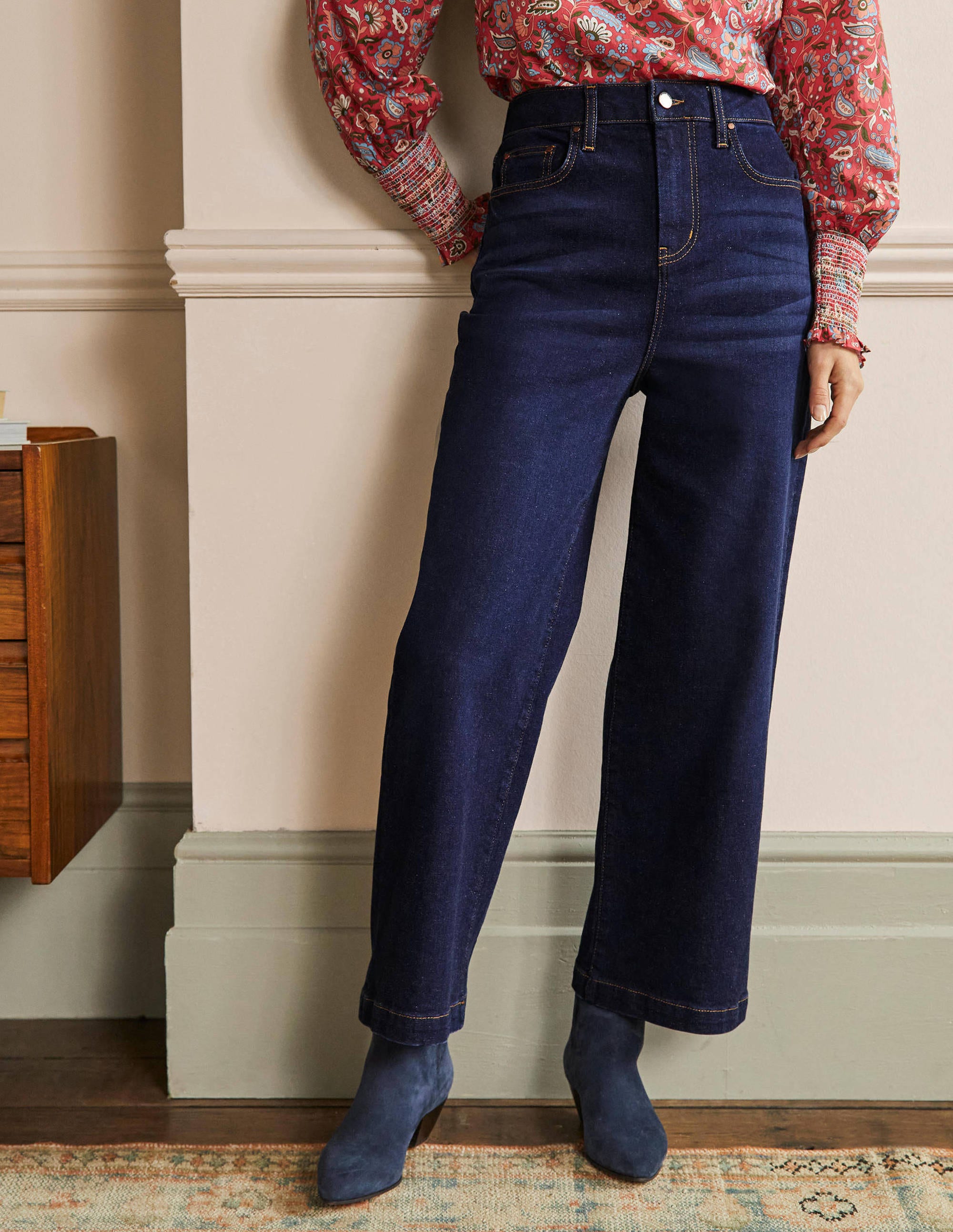 Jean court large-Indigo - Image 4