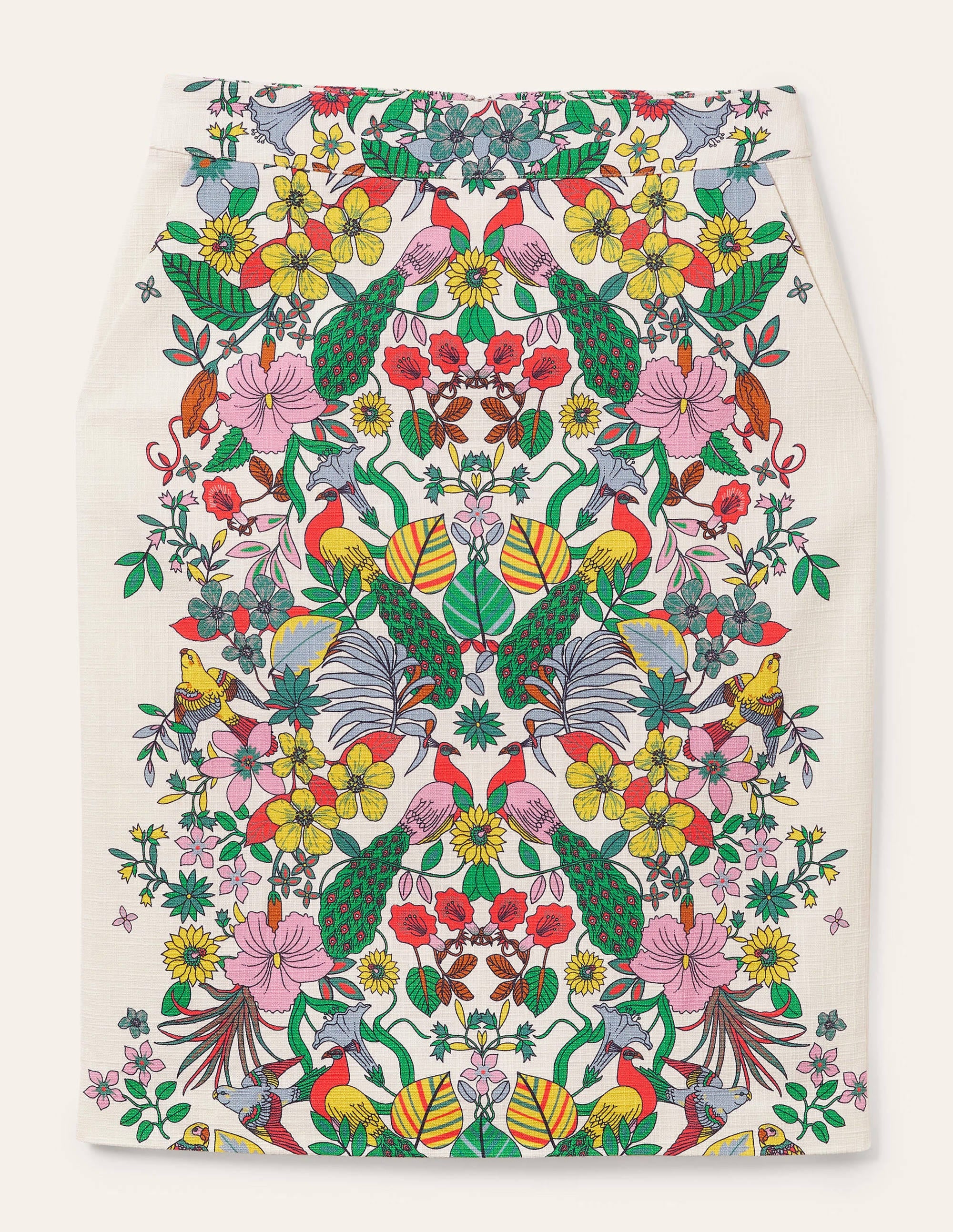 Jupe crayon texturée-Motif Exotic Paradise - Image 9