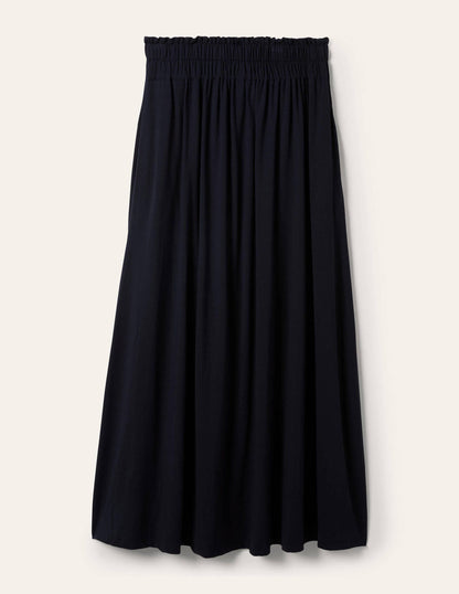 Pull On Jersey Maxi-Navy