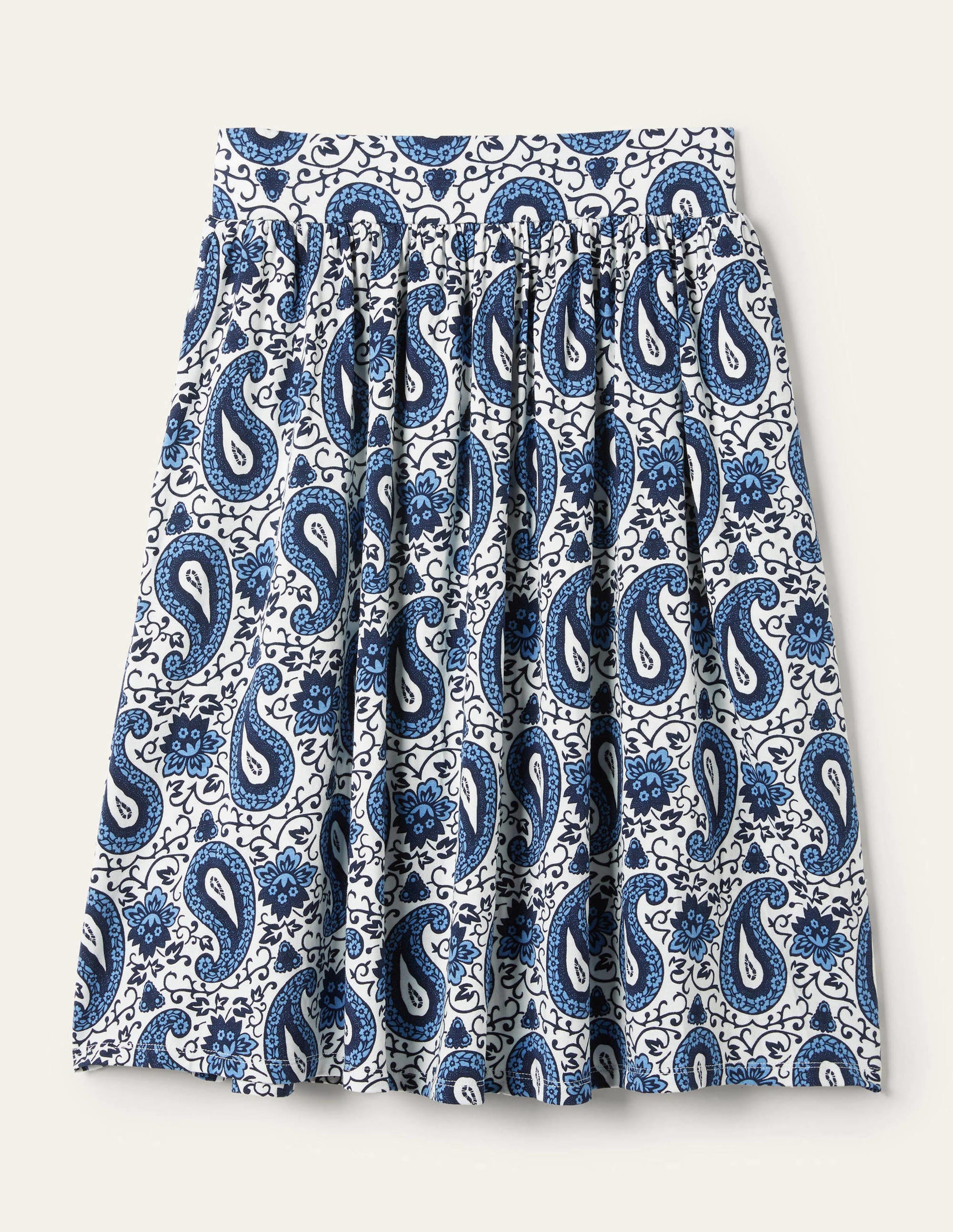 Mini-jupe à enfiler en jersey-Jacinthe, motif Enchanting Paisley-5