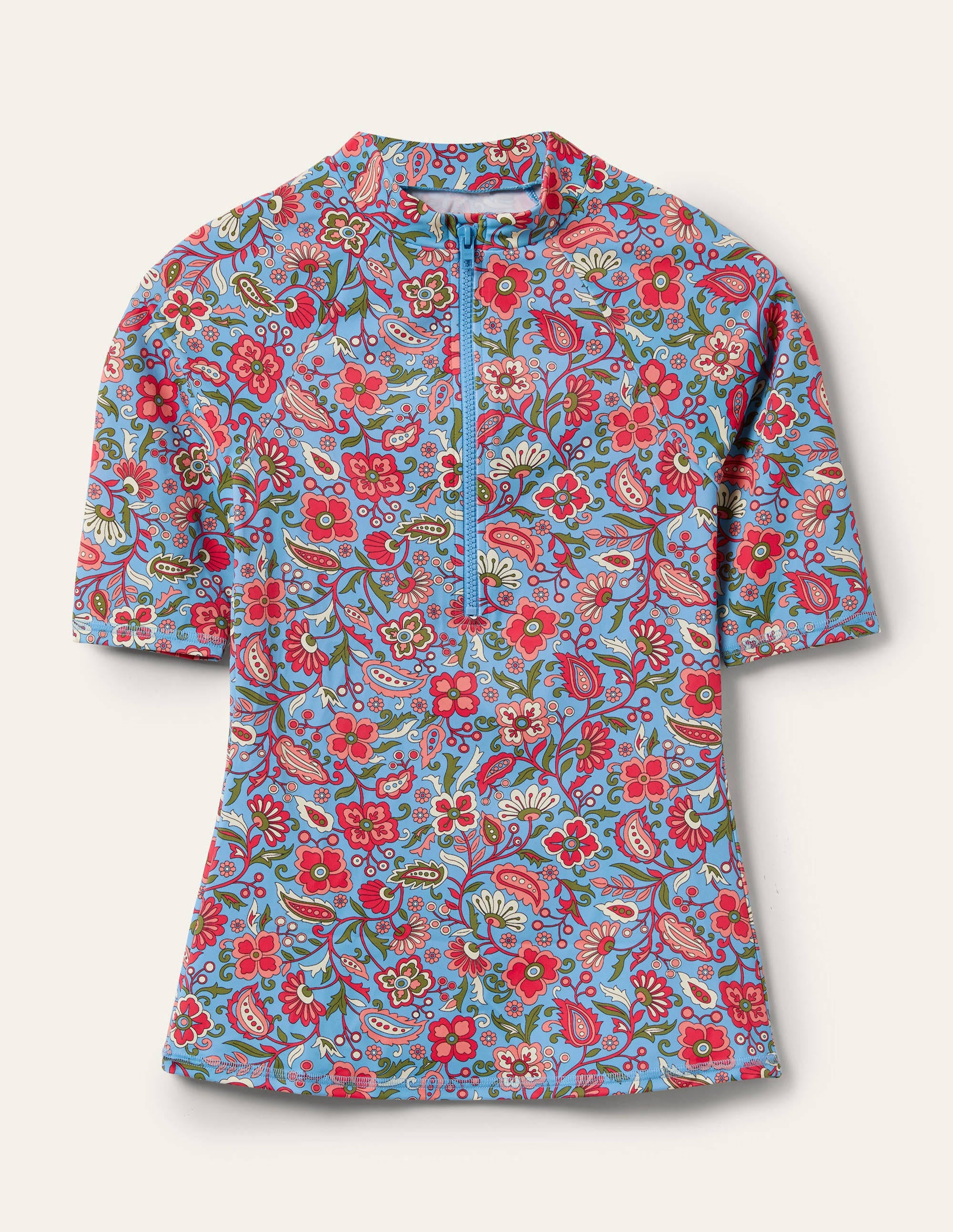 Badeshirt mit 3/4-Ärmeln-Graublau, Orientalisches Paradies - Image 6