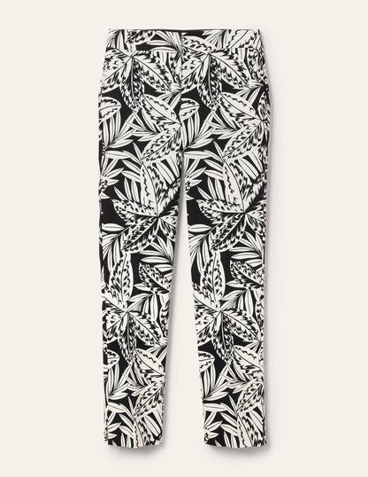 Richmond 7/8-Hose-Schwarz, Exotische Blätter-5