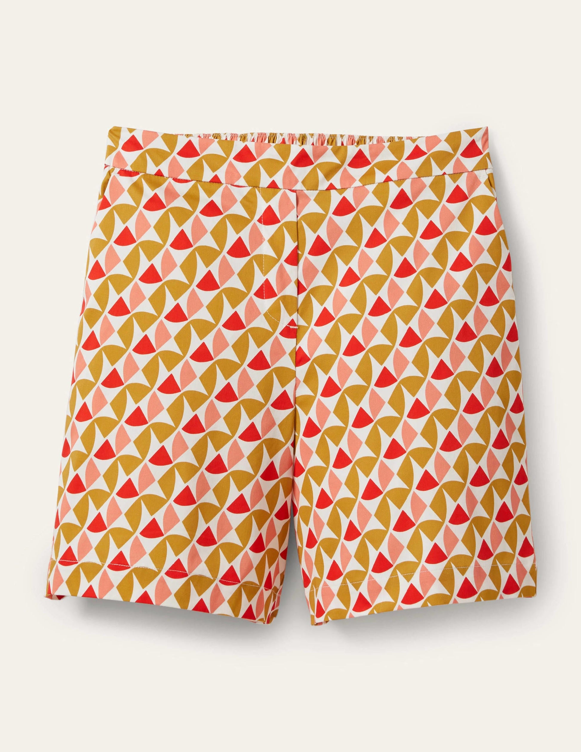 Danby Shorts zum Hineinschlüpfen-Briochebraun, Regenbogenfarbenes Kachelmuster-5