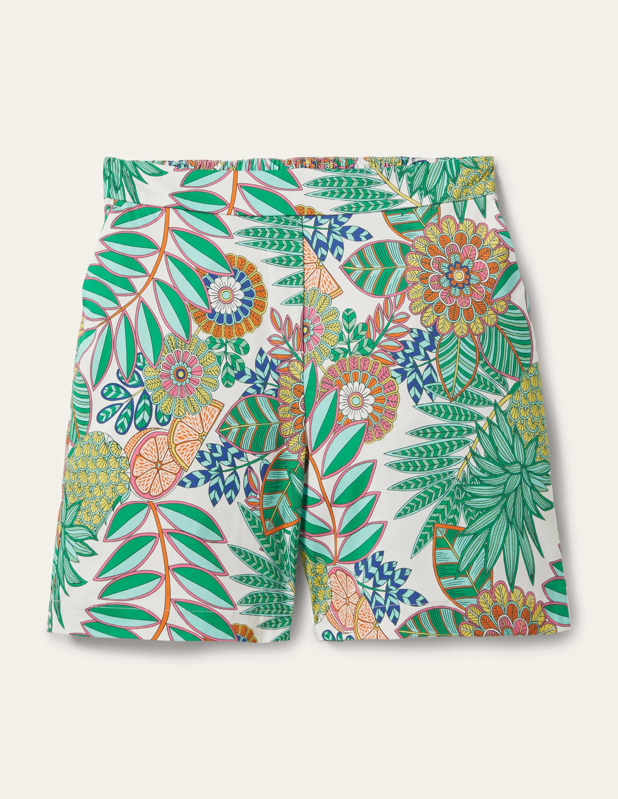Short Danby à enfiler-Ivoire, motif Pineapple Bloom - Image 5