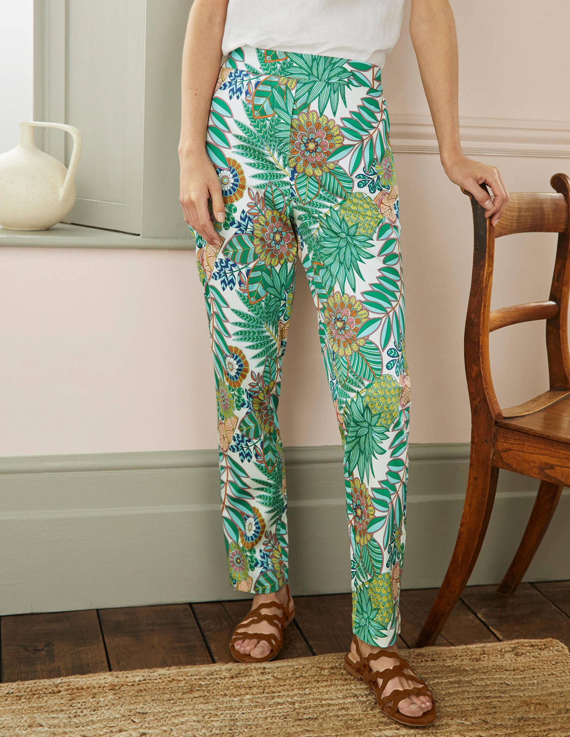 Pantalon à enfiler-Pousse verte, motif Pineapple Bloom - Image 4