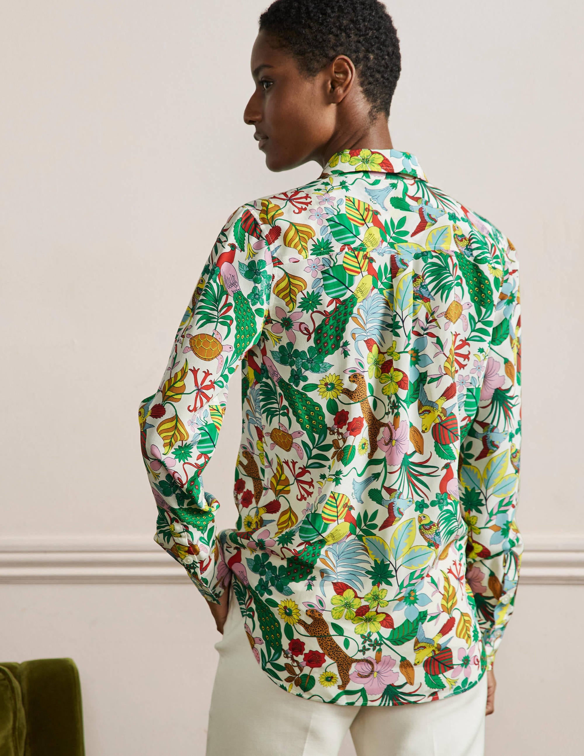 Silk Shirt-Multi, Exotic Paradise - Image 3