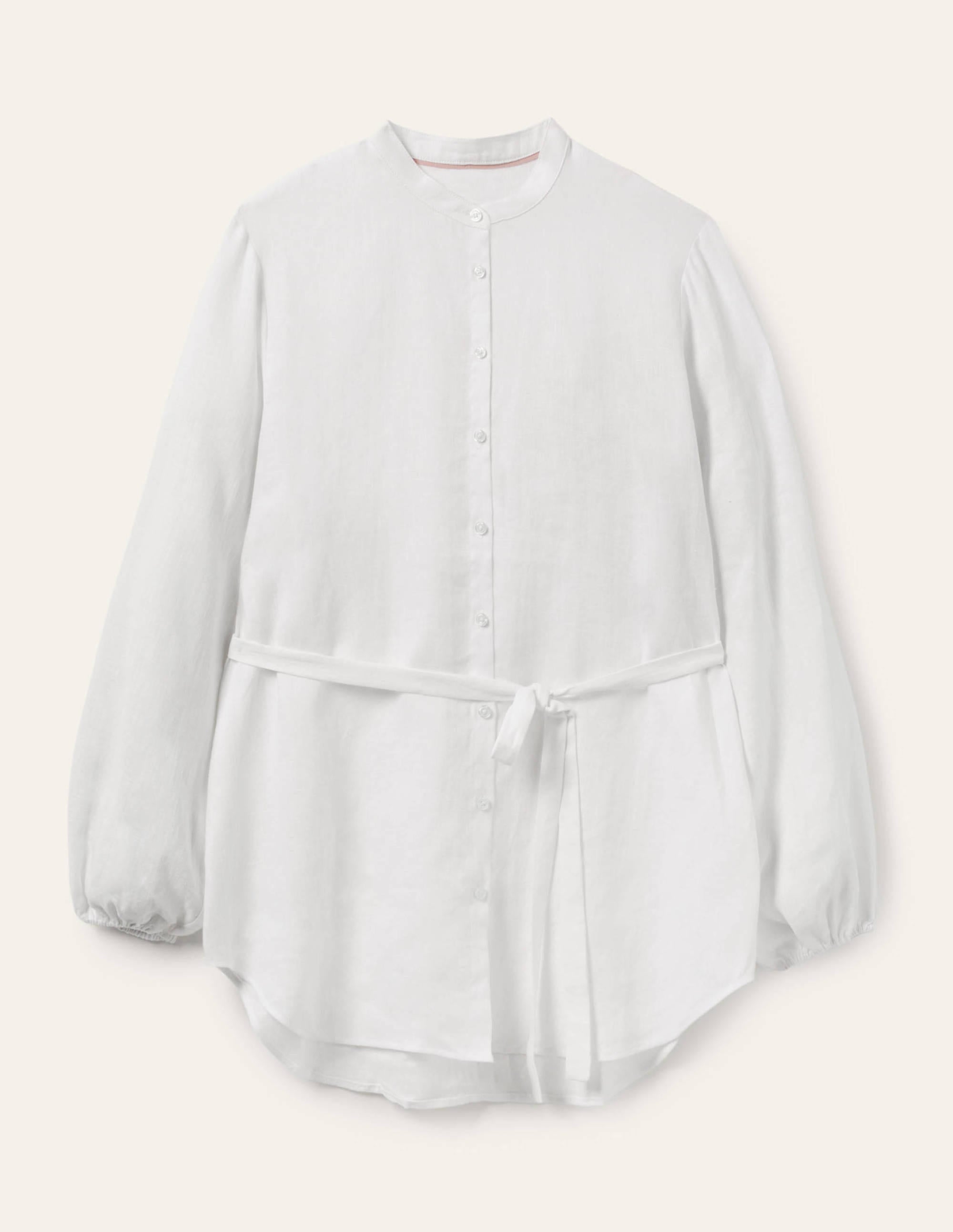 Chemise Rosie en lin-Blanc - Image 5